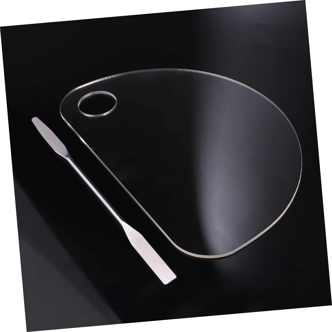 Beavorty Acrylic Nail Art Palette Nail Holder for Painting Diy Manicure Tool Quality Stainless Steel for Easy Art image number 2