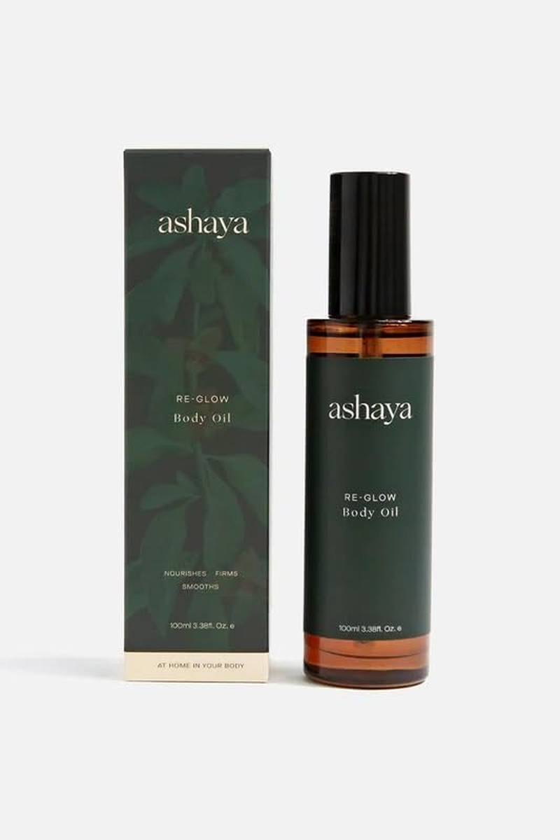 Ashaya Re-Glow Body Oil &ndash; Nourishing Botanical Blend for Skin Firming, Stretch Mark Reduction, and Perimenopausal Support &ndash; 100Ml image number 1