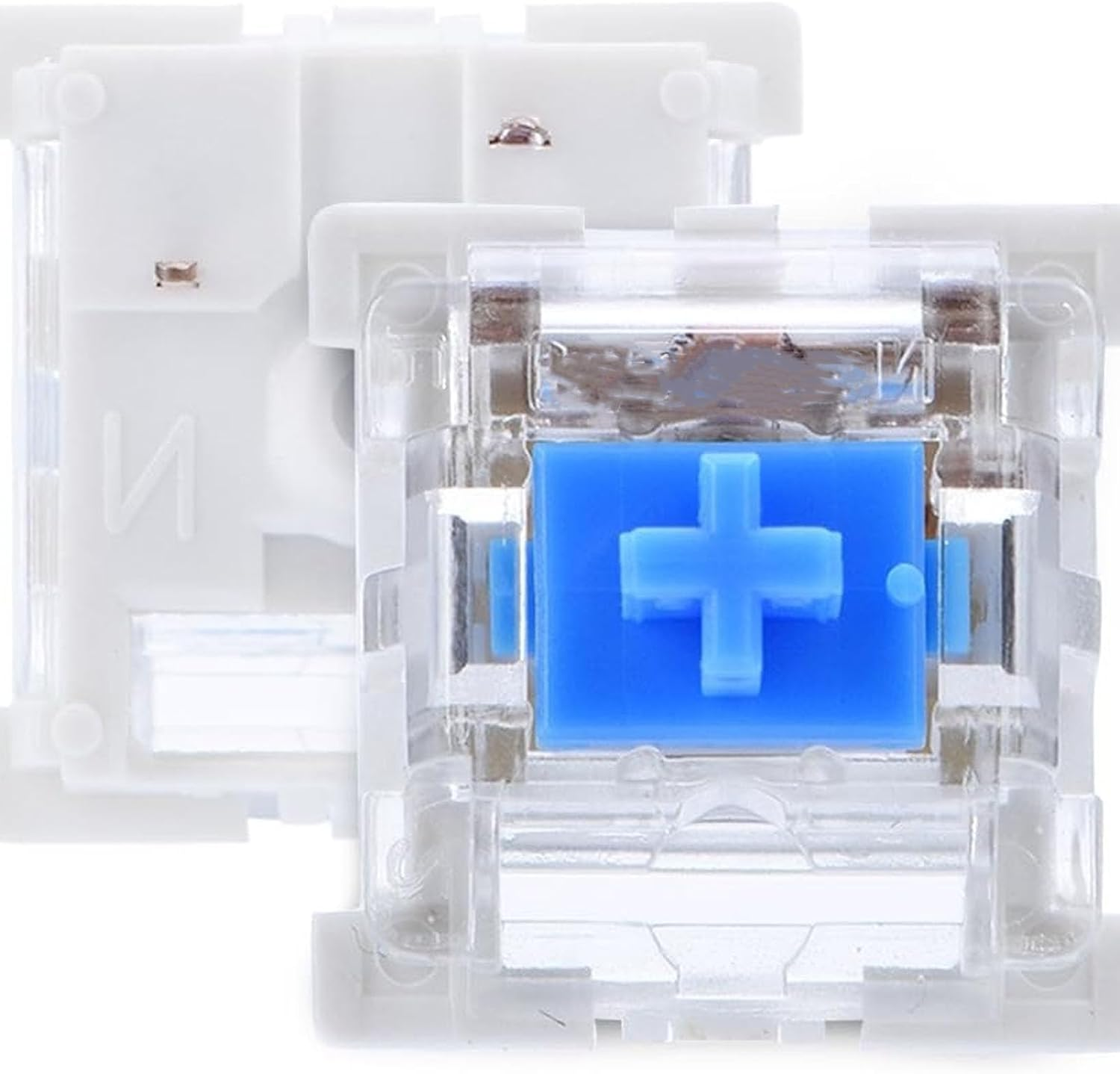 20 PCS Blue Switch Replacement 3 PIN Blue Mechanical Keyboard Dustproof Keyboard Switch, Switches Clicky Accurate Typing for Mechanical Gaming Keyboard