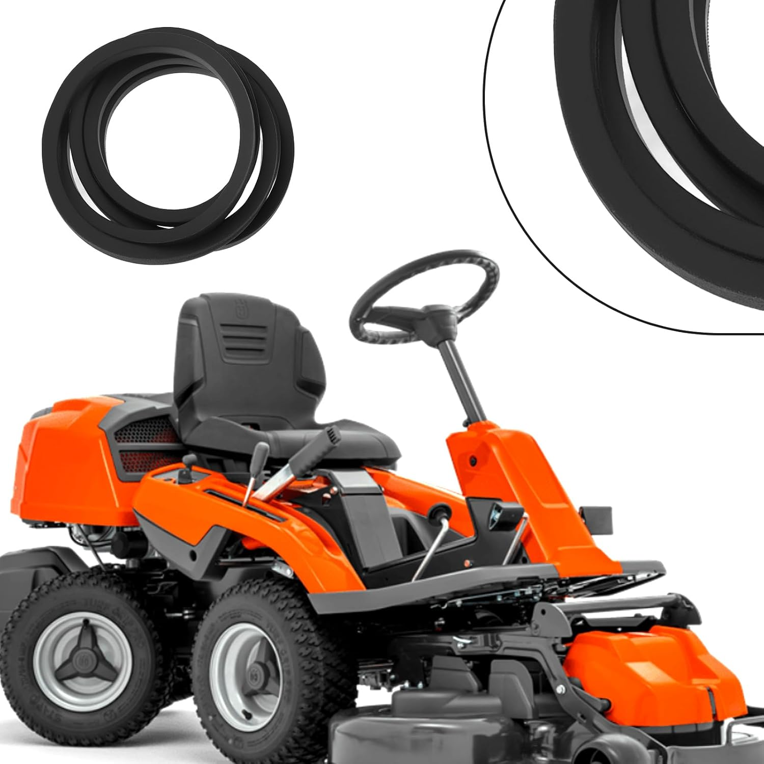 Briny River 1Pc Lawn Mower Belt Replacement Part 585034401 544238901 Compatible with Husqvarna R 214TC 215TX 216 AWD R216 R215TX R214 image number 2