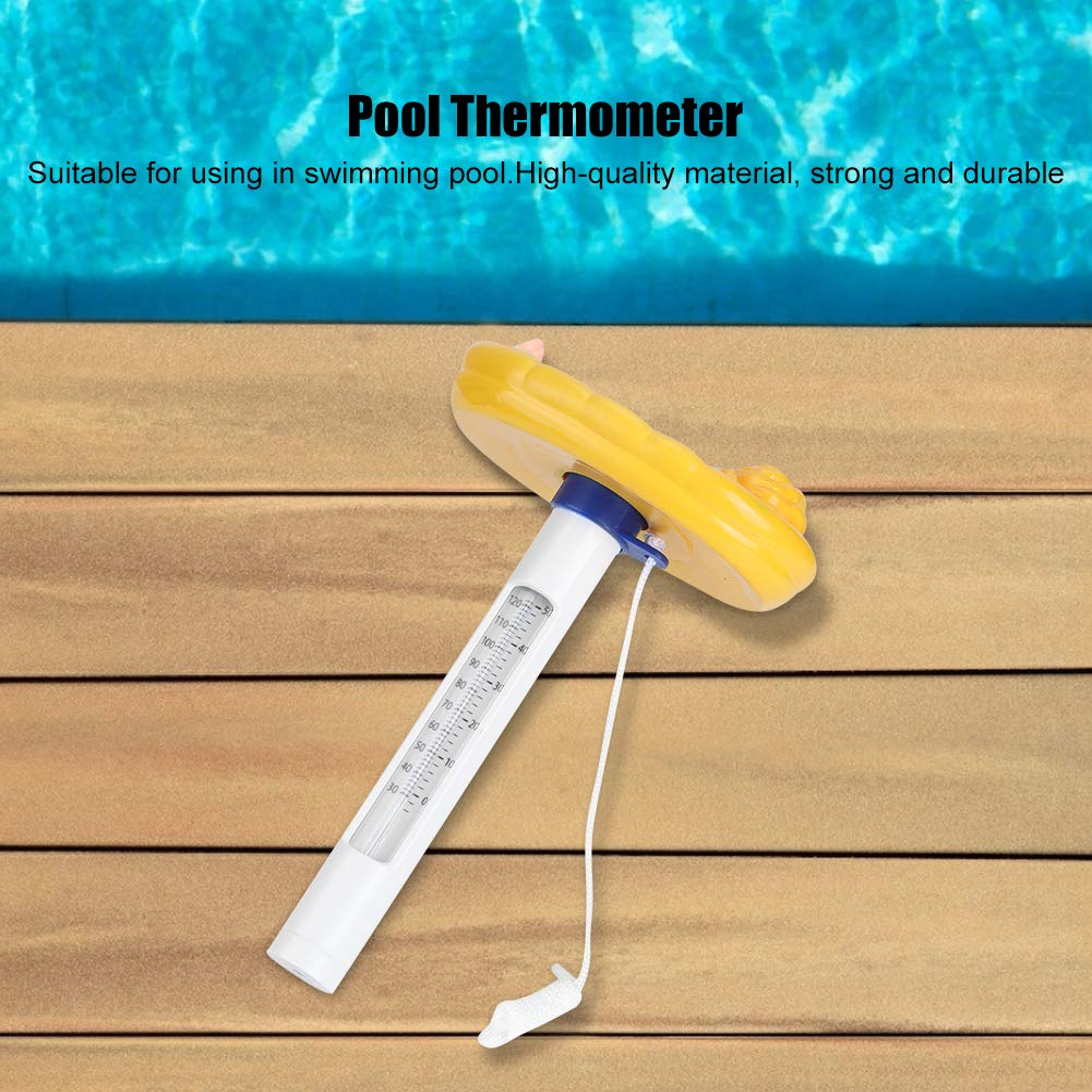 Pool Thermometer Floating, Lovely Cartoon Shape Indoor Outdoor Thermometer Shatter Resistant Pond Water Thermometer with ℉/℃ Display for Swimming Pools, Spas, Hot Tubs, Jacuzzis image number 1