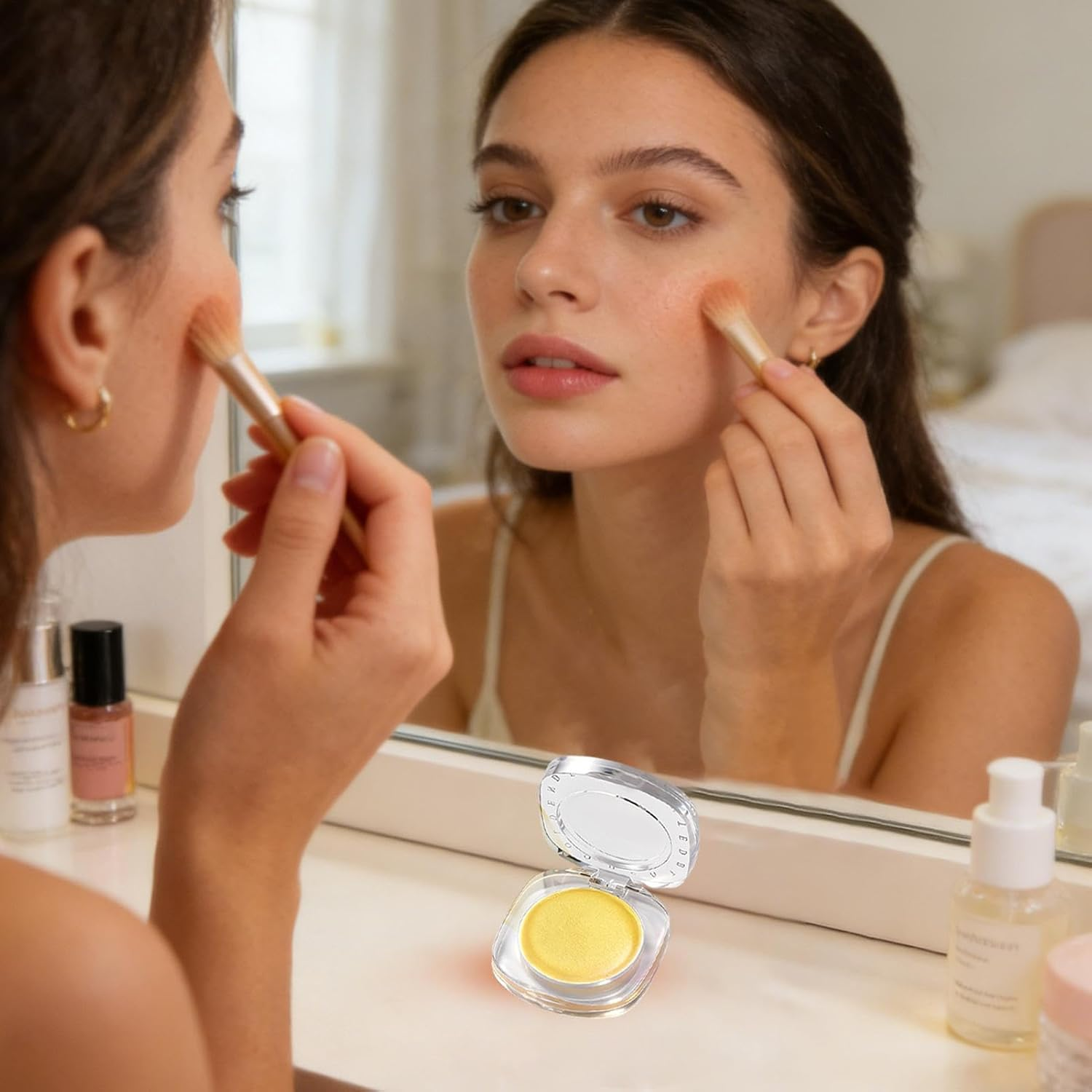 Blush for Cheeks - 6G Hydrating Highlighter,Cheek Blush,For Beauty Cosmetics Skin Women Girl Daily Natural Look image number 6