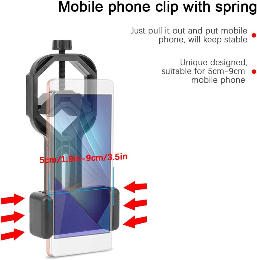 Telescope Phone Adapter,Universal Cell Phone Adapter Mount,Plastic Bracket for Binoculars Monoculars Astronomical Telescopes image number 6