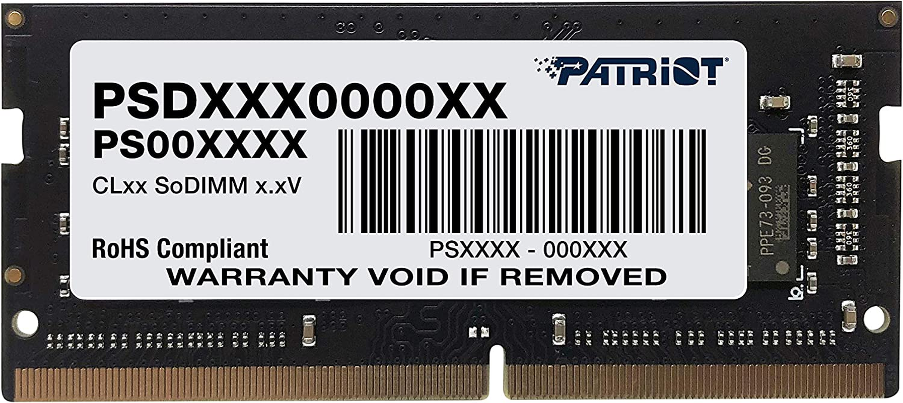 Patriot Signature Series DDR4 8GB (1 X 8GB) 2400Mhz (PC4-19200) SODIMM Memory Module image number 3