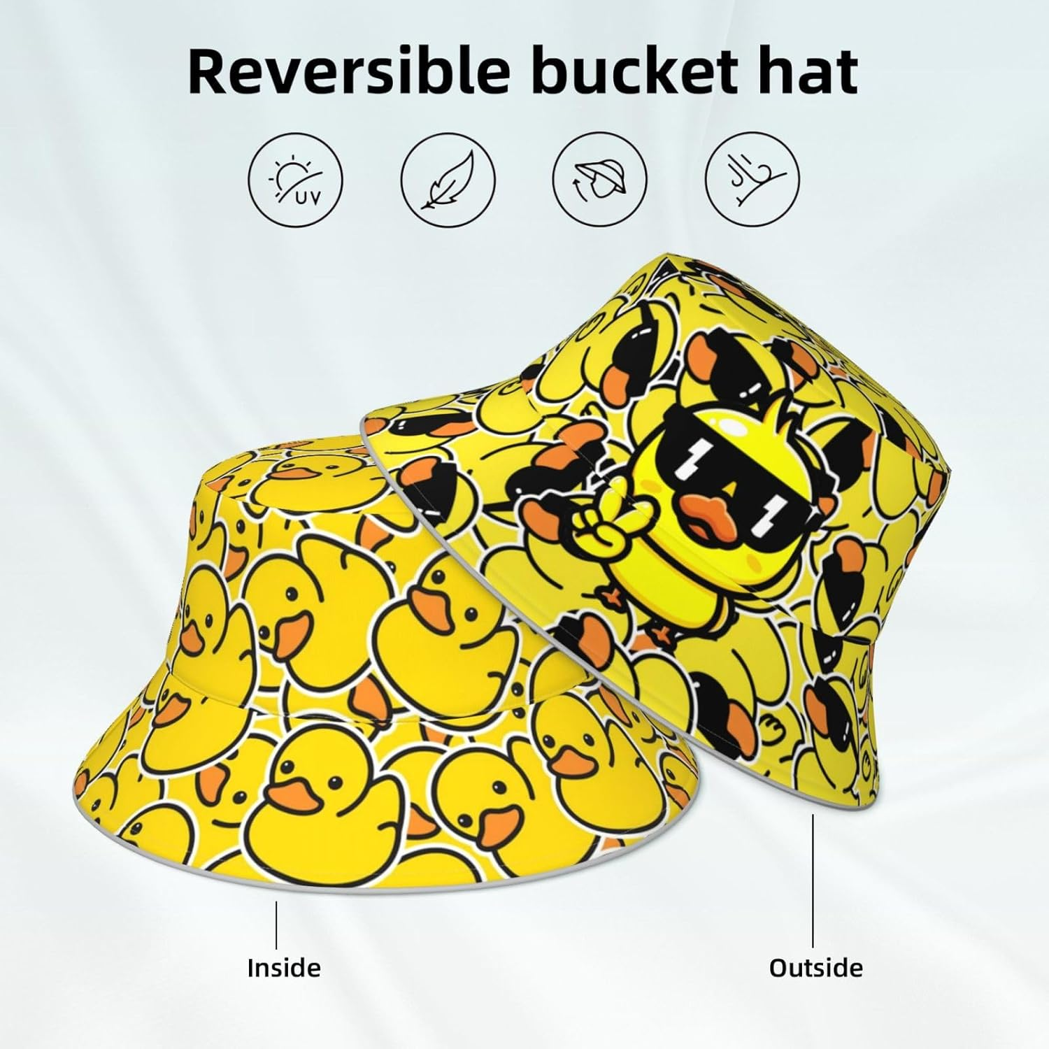 Bucket Hats for Women and Men Fashion Sun Cap Packable Outdoor Fisherman Hat - Butterfly image number 6