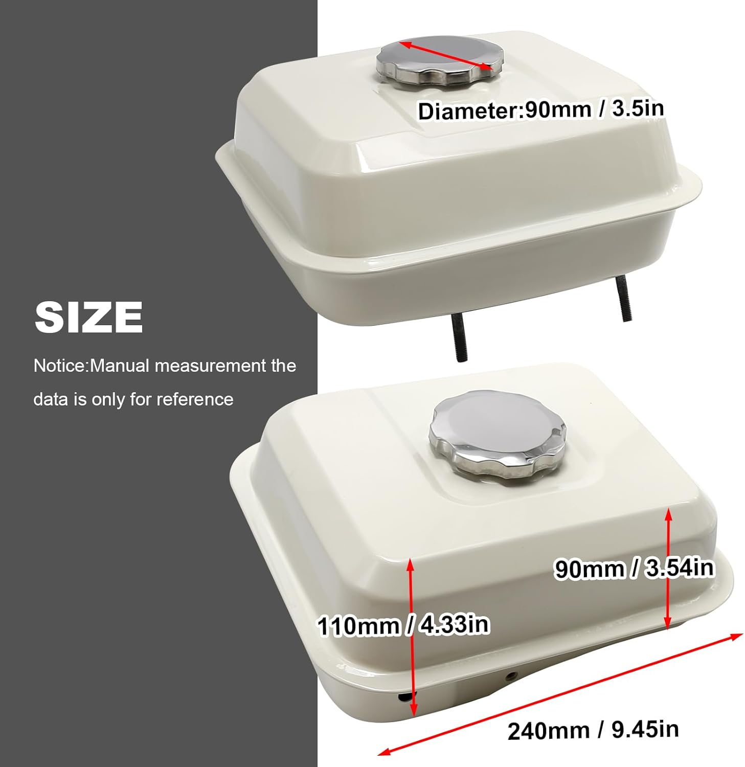 Fuel Gas Tank Cap Filter 17510-ZE1-030ZA, Replacement for Honda Engines Motors GX120 GX140 GX160 GX200 5.5-6.5Hp