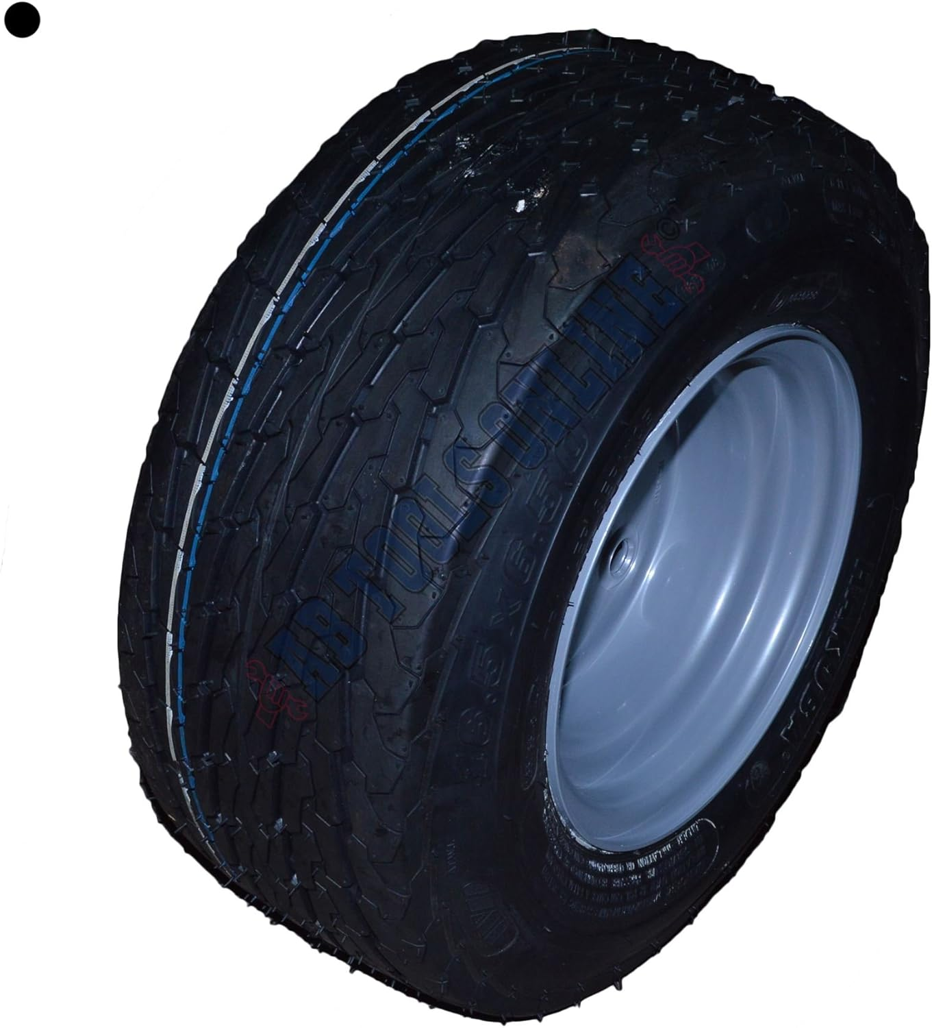 16.5/6.50-8 Trailer Tyre Wheel Rim 100Mm PCD 6PLY 4 Stud 72M TRSP46 image number 1