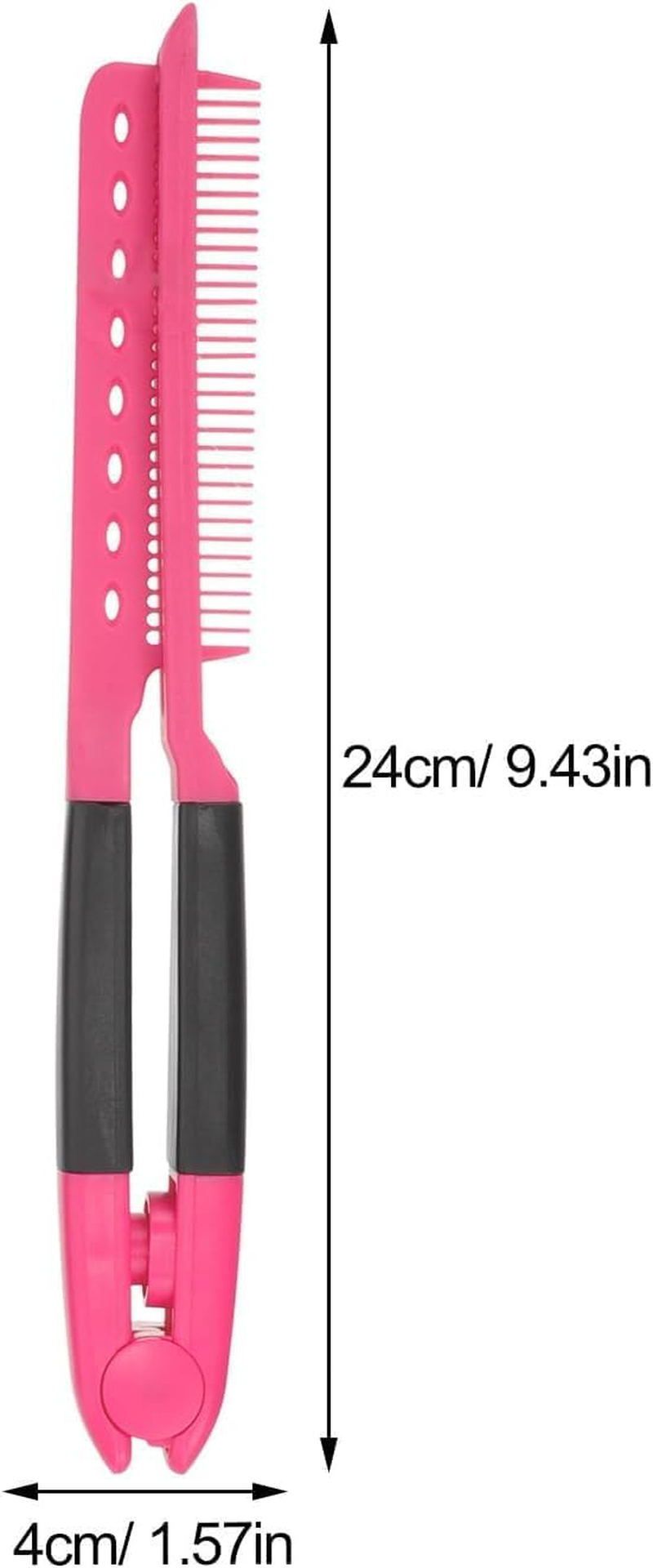 Loogujuzao 2 Pcs Straightening Combs &ndash; Detangling & Smoothing Hair Styling Comb for Firm Grip & Frizz-Free Styling (Purple) image number 1