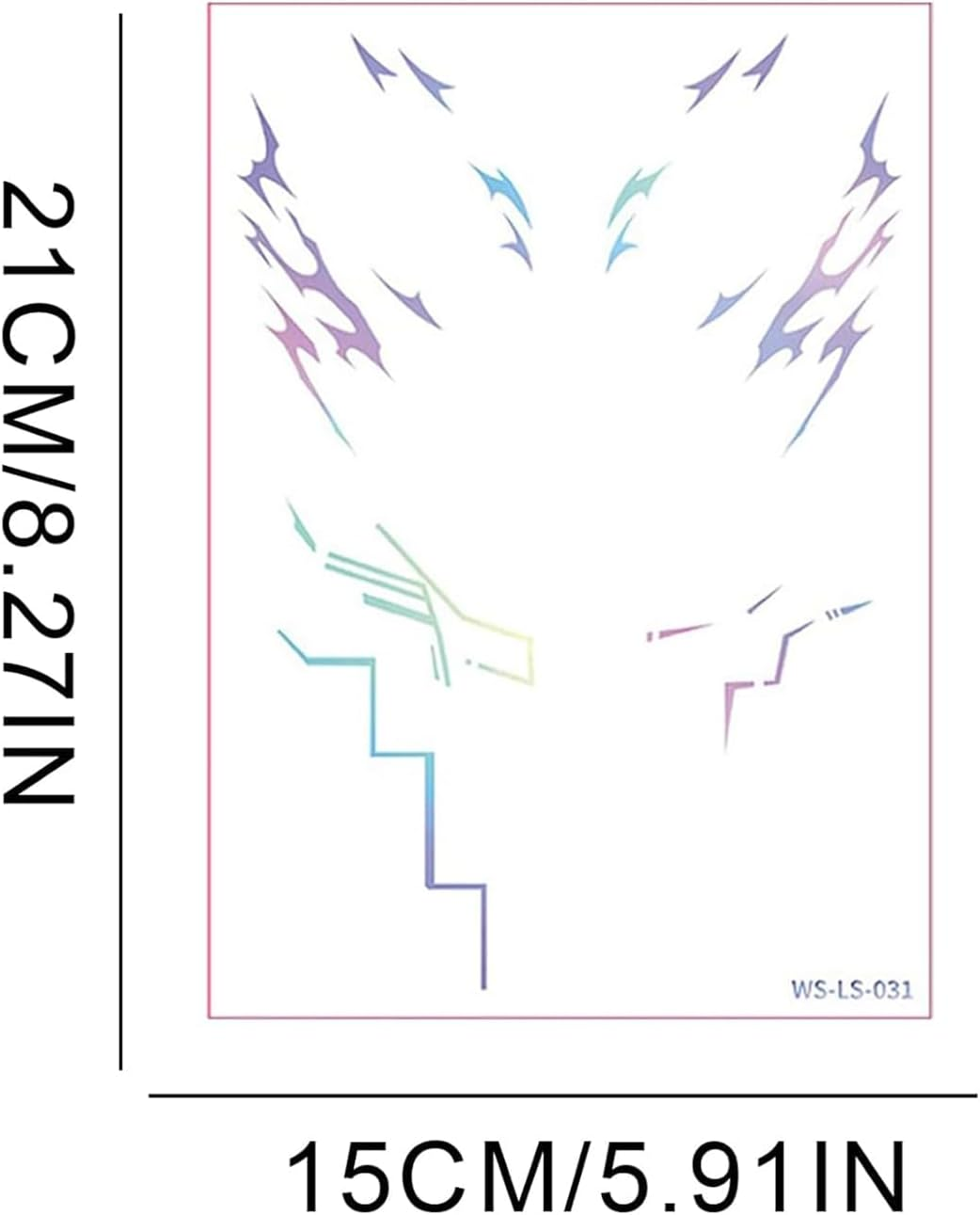 4 Sheets Rumi Stickers, Full Body Temporary Tattoos Set, Waterproof Fake Tattoos for Arm Neck Leg, Cosplay Costume Party Accessories (Type 1) image number 1