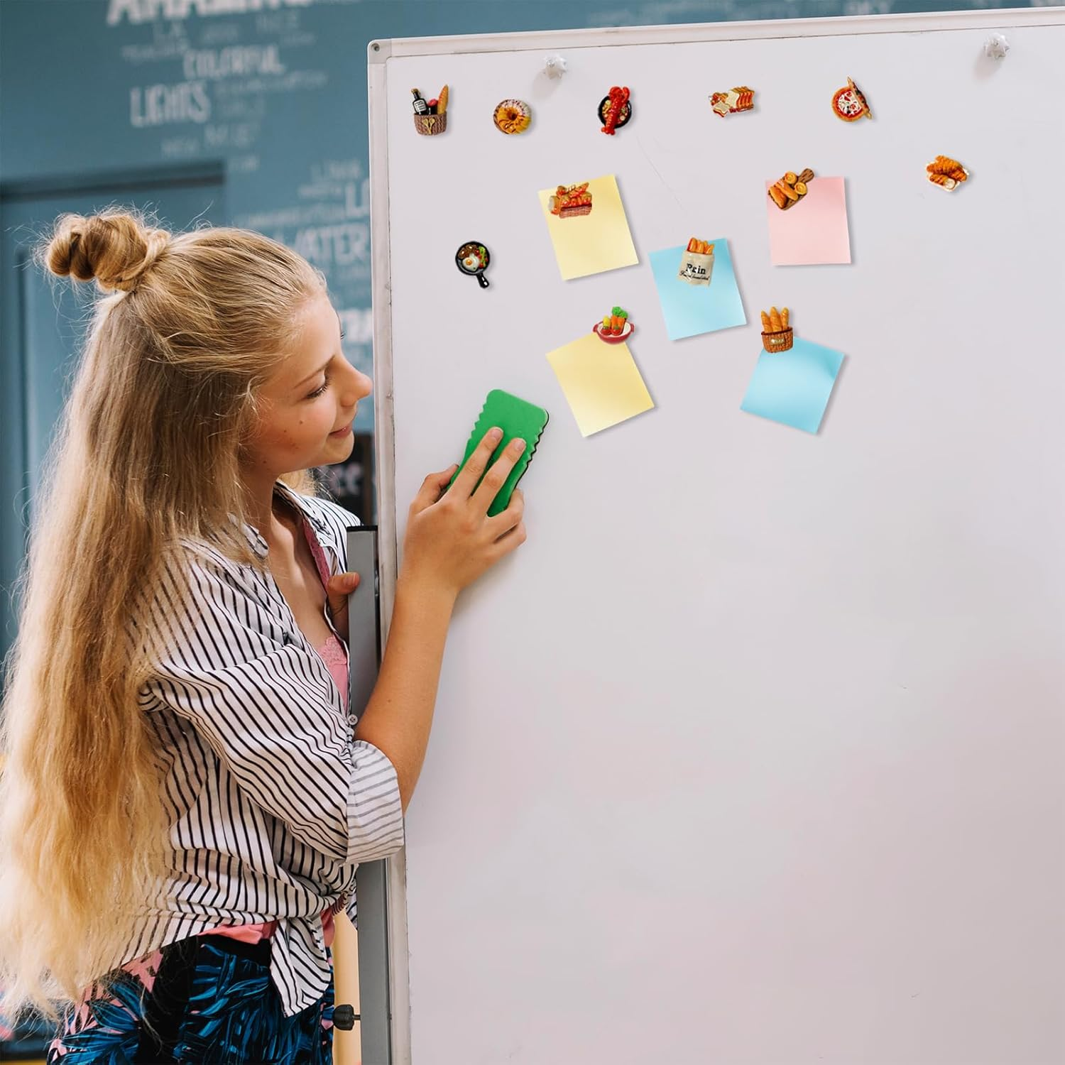 WELANE Food Fridge Magnets, 12 PCS Cute Magnetic Decorations for Refrigerator, Whiteboard, Blackboard, Home Decor (Assorted Styles) image number 3