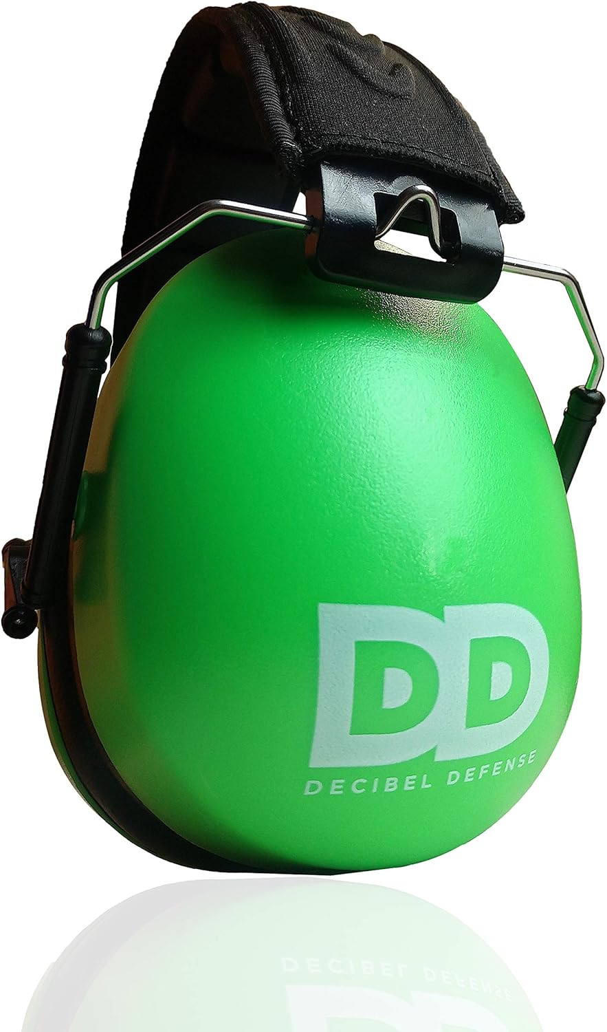 DECIBEL DEFENSE Professional Safety Ear Muffs 37Db NRR - the HIGHEST Rated & MOST COMFORTABLE Ear Protection for Shooting & Industrial Use - PROFESSIONAL HEARING PROTECTION (SAFETY GREEN) image number 4
