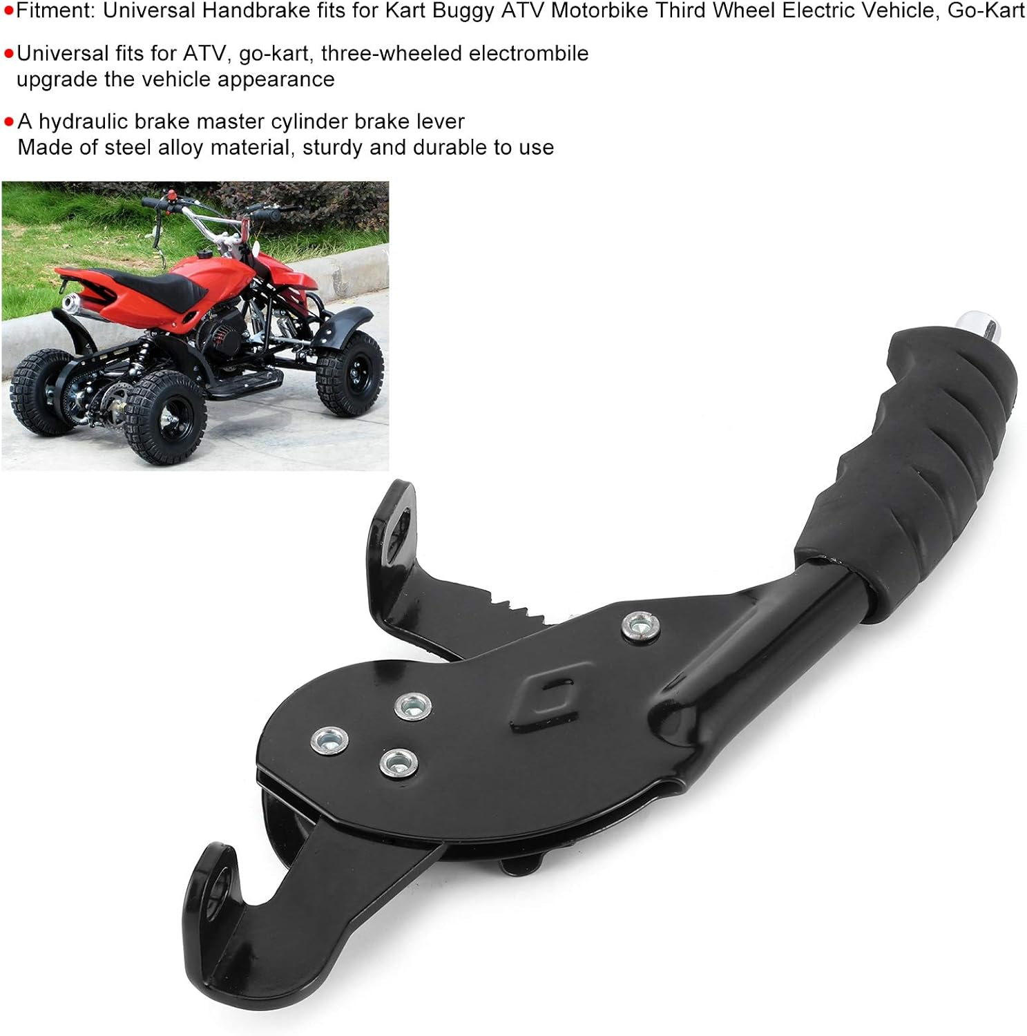 General Purpose Front Brake Lever Handbrake, Hydraulic Brake Master Cylinder Brake Lever for for Kart ATV Motorbike Third Wheel Electric Vehicle image number 6