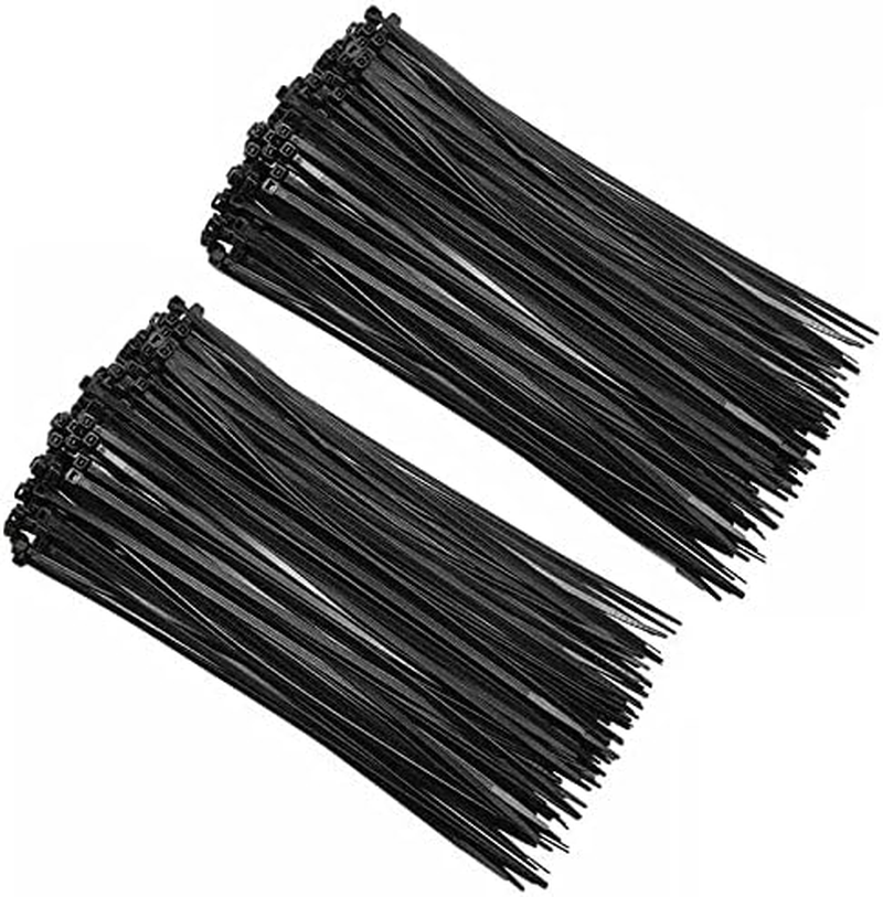 Costcom Cable Ties Zip Ties Nylon UV Stabilised 100/200X Bulk Black Cable Tie Bulk Black Zip Ties for Home, Office & Industrial Applications (5.00Mm X 300Mm, 200X) image number 2