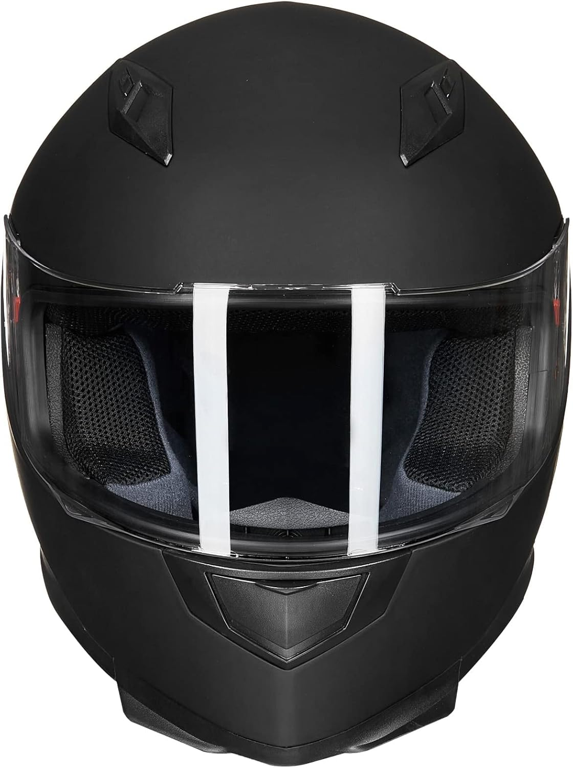 ILM Motorcycle Motorbike Helmet Full Face Extra Tinted Lens Detachable Winter Neck Scarf Motorcross Helmets DOT Model 313 (L, Matte Black) image number 2