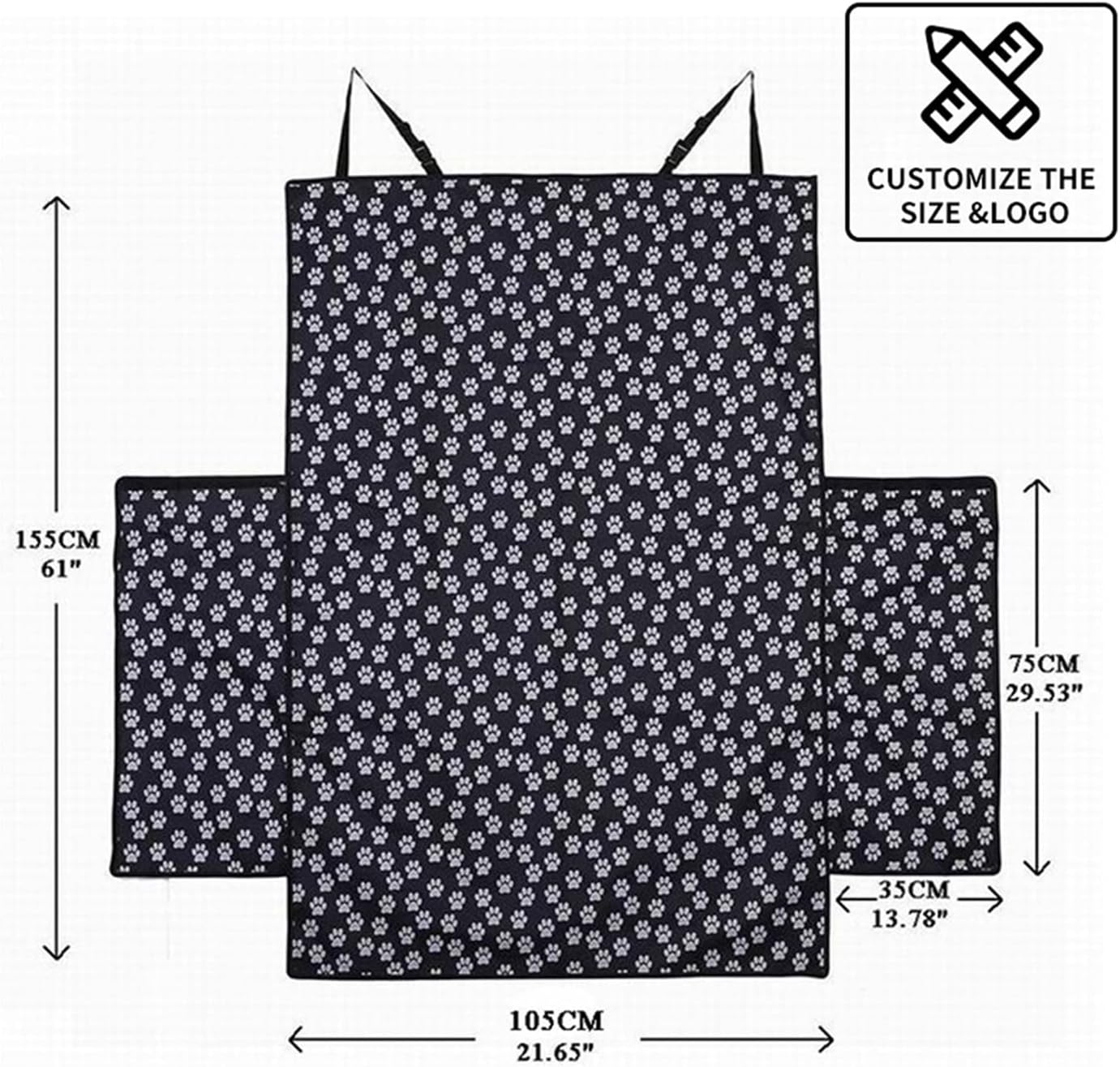 Dog Car Seat Cover Pet Car Seat Cover Cushion Dog Carrier Bag Back Hammock Protection Belt Seat Belt Dog Bag Dog Hammock(Color:F) - A image number 6