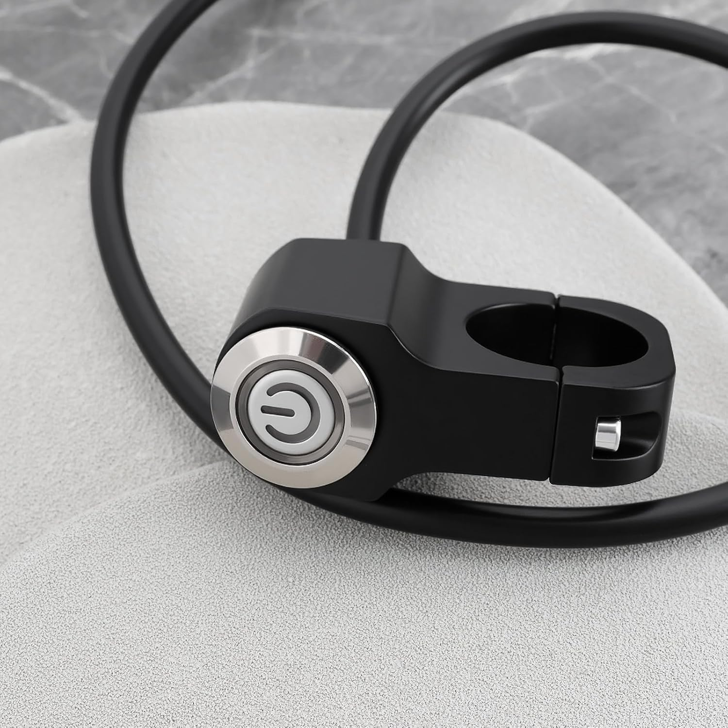 SING F LTD Motorcycle Self-Reset Handlebar Switches 12V 10A CNC Indicator Switch for Motorbike Scooter (Blue Light) image number 5