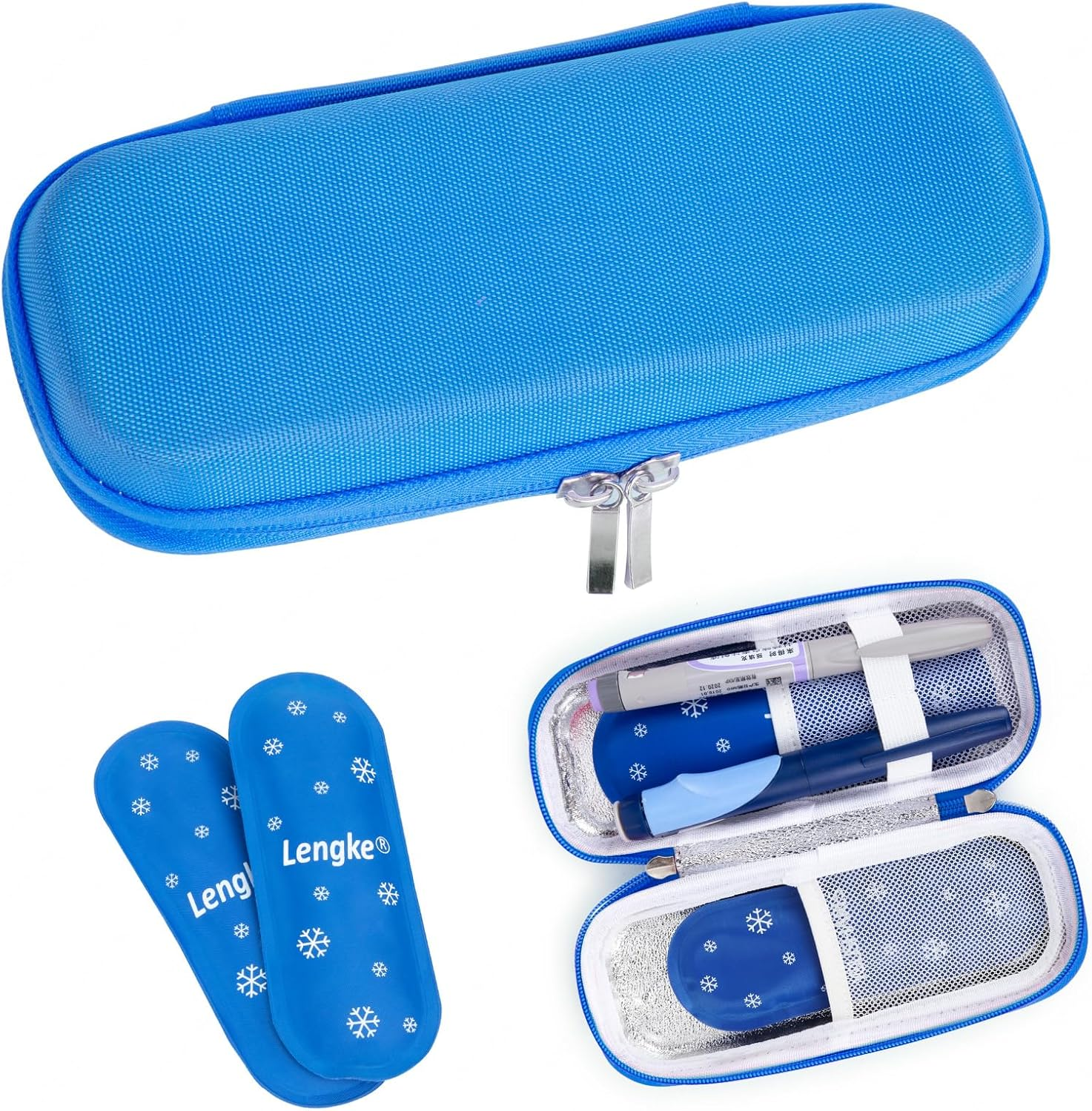 SUNMON TSA Approved Reusable Ice Packs for Medications (2-Pack) - Long-Lasting Gel Packs for Insulin Cooler Bags, Travel Case & Refrigerated Drugs