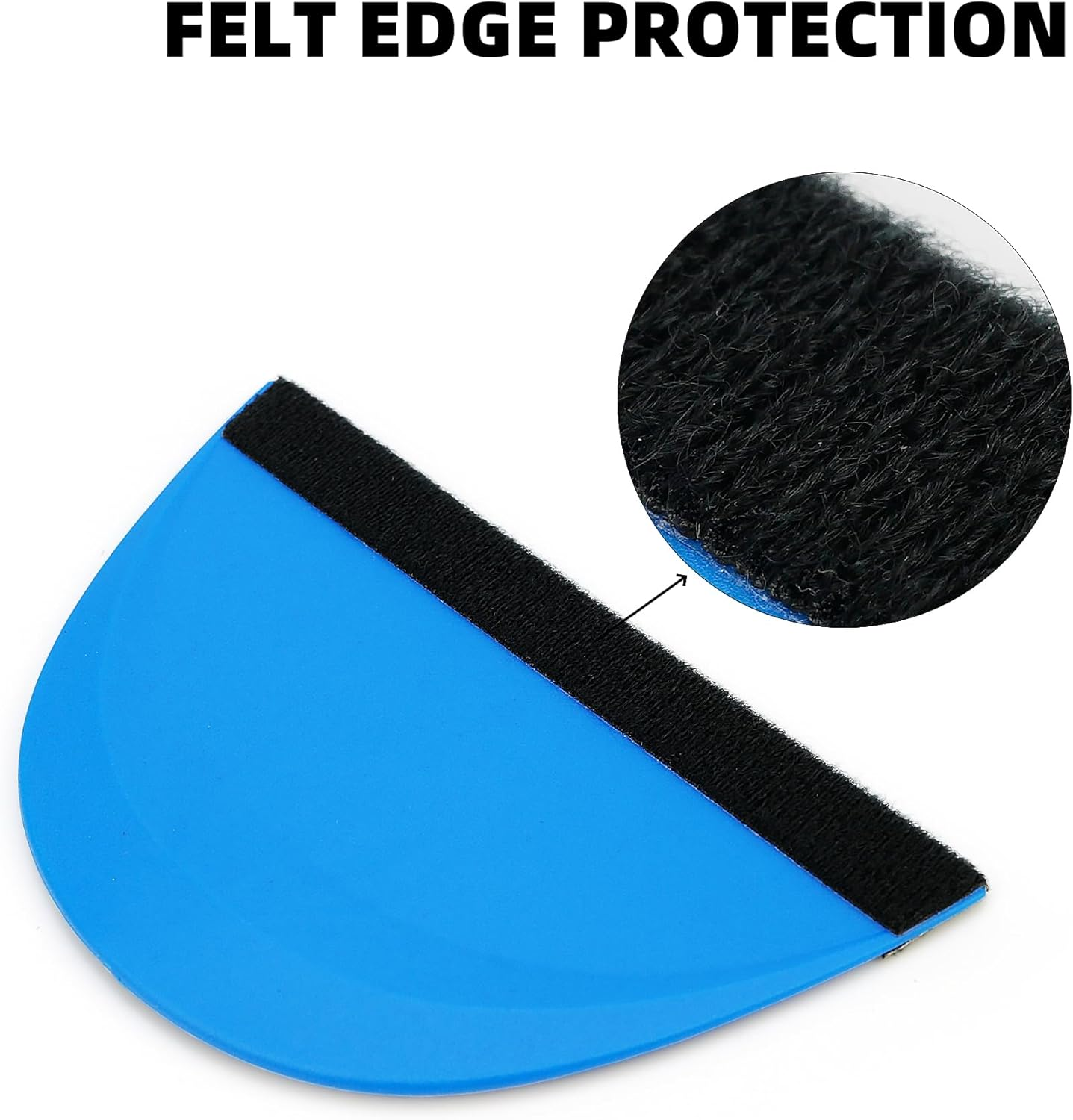 Umaki Small Squeegee for Vinyl Accessories, Vinyl Wrap Squeegee, Decal Squeegee Vinyl Scraper for Car Wraps, Window Tint, Graphics Design, Transfer Film, Car Paint Film, Round, 5Piece image number 5