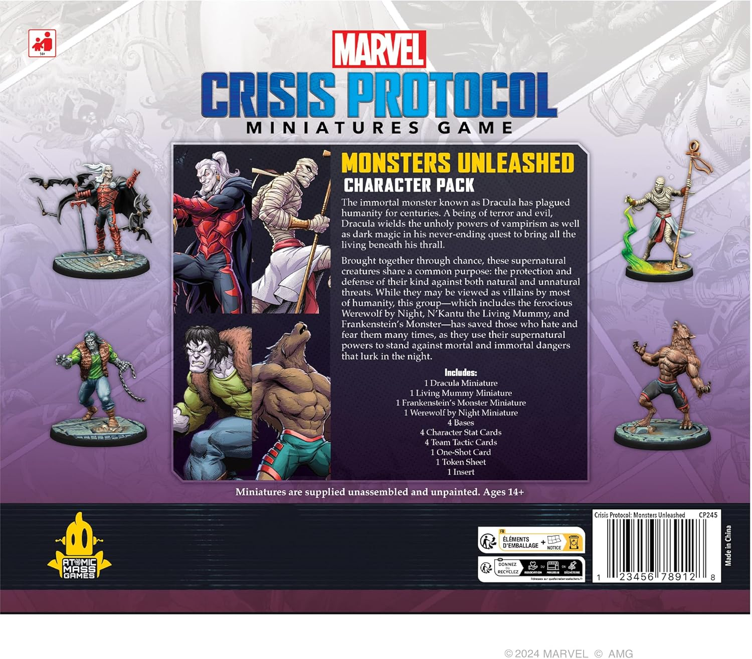 Asmodee North America Embargoed Marvel Monsters Unleashed Character Crisis Protocol Miniatures Game Pack image number 2