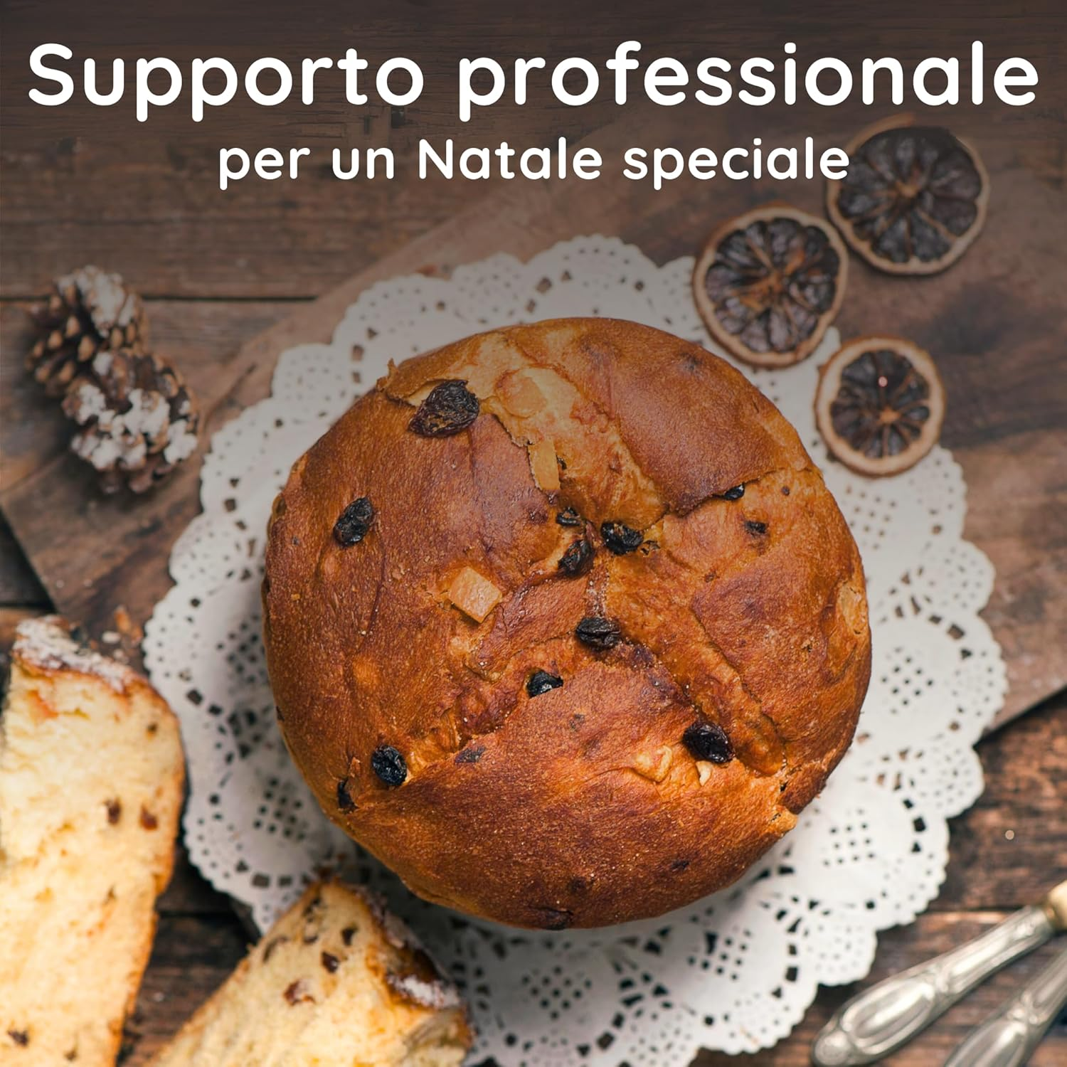 Panettone Needles, Pigeon and Other Yeasts up to 1 Kg, Panettone Iron Made of Chrome Plated Steel, Easy to Use, 28 X 8 X 23 Cm, for Use with Panettone Fork image number 3