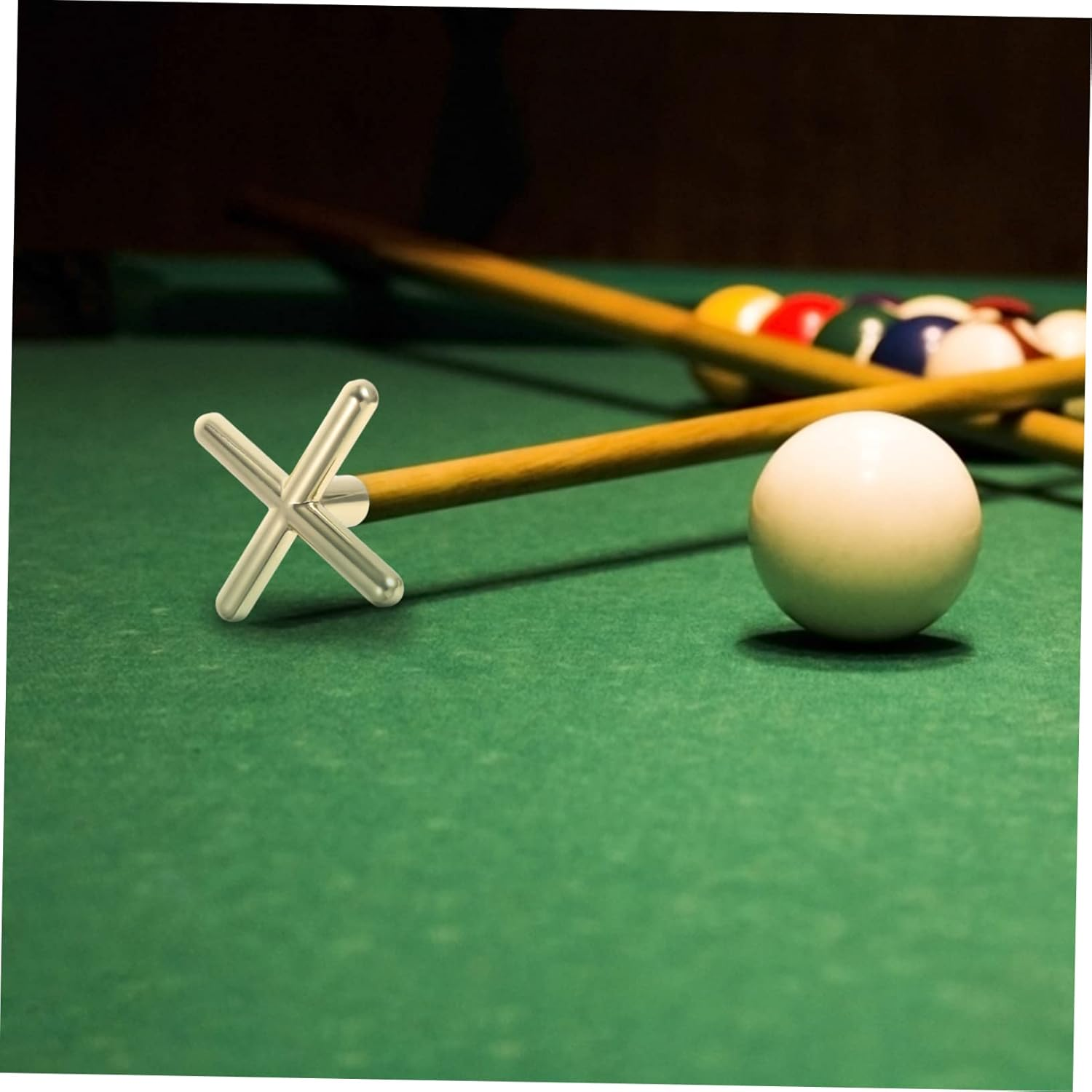 HANABASS 3Pcs Rust-Proof Snooker Bridge Metal Cross, Low and High Pool Cue Bridge Heads Portable Billiard Supply for Professional and Amateur Use image number 5