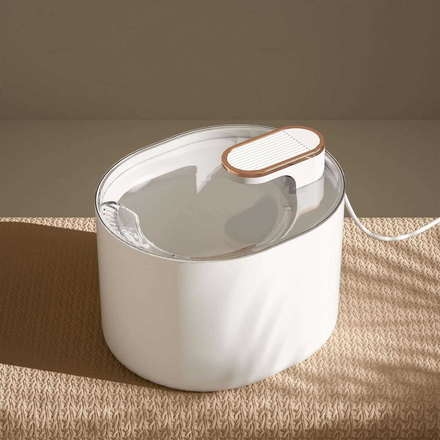 Pet Water Fountain, Automatic Large Capacity Quiet Enhanced Electric Core Pet Smart Water Dispenser, Automatic Cat Water Dispenser Pet Fountain for Pet Cat Dog(White) image number 4