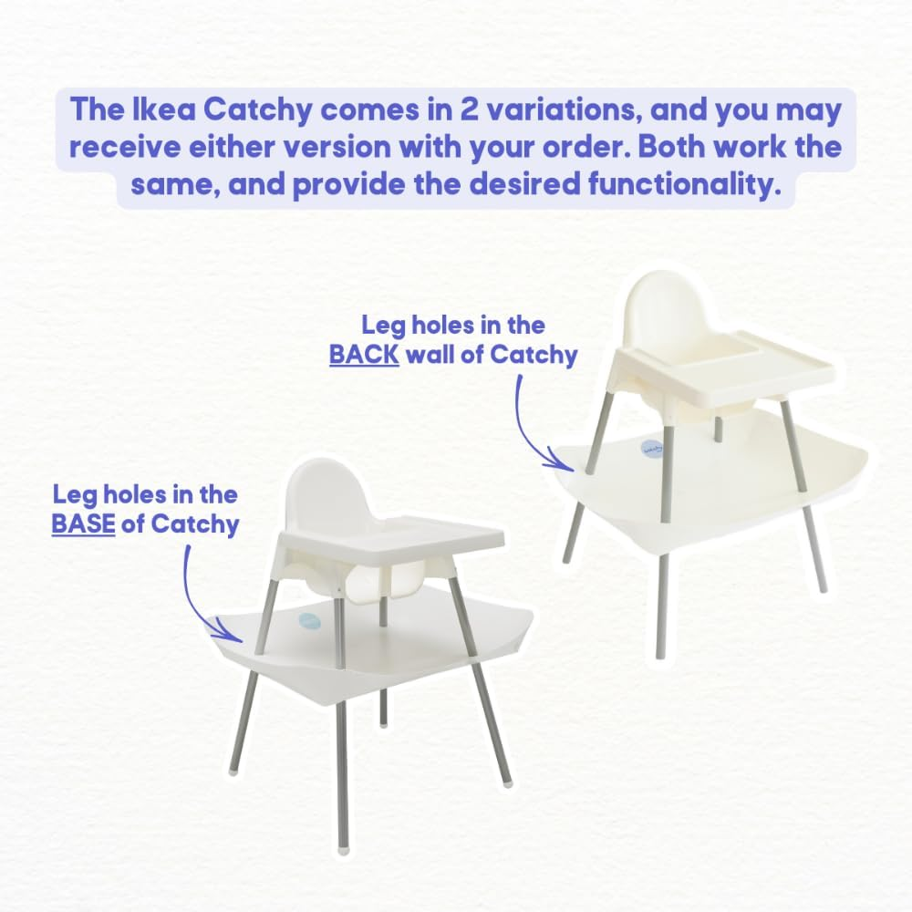 CATCHY - Food Catcher - Compatible with IKEA Antilop High Chair + 11 Other High Chairs - Highchair Sold Separately - Baby & Toddler Food & Mess Catcher - under High Chair Accessory image number 4