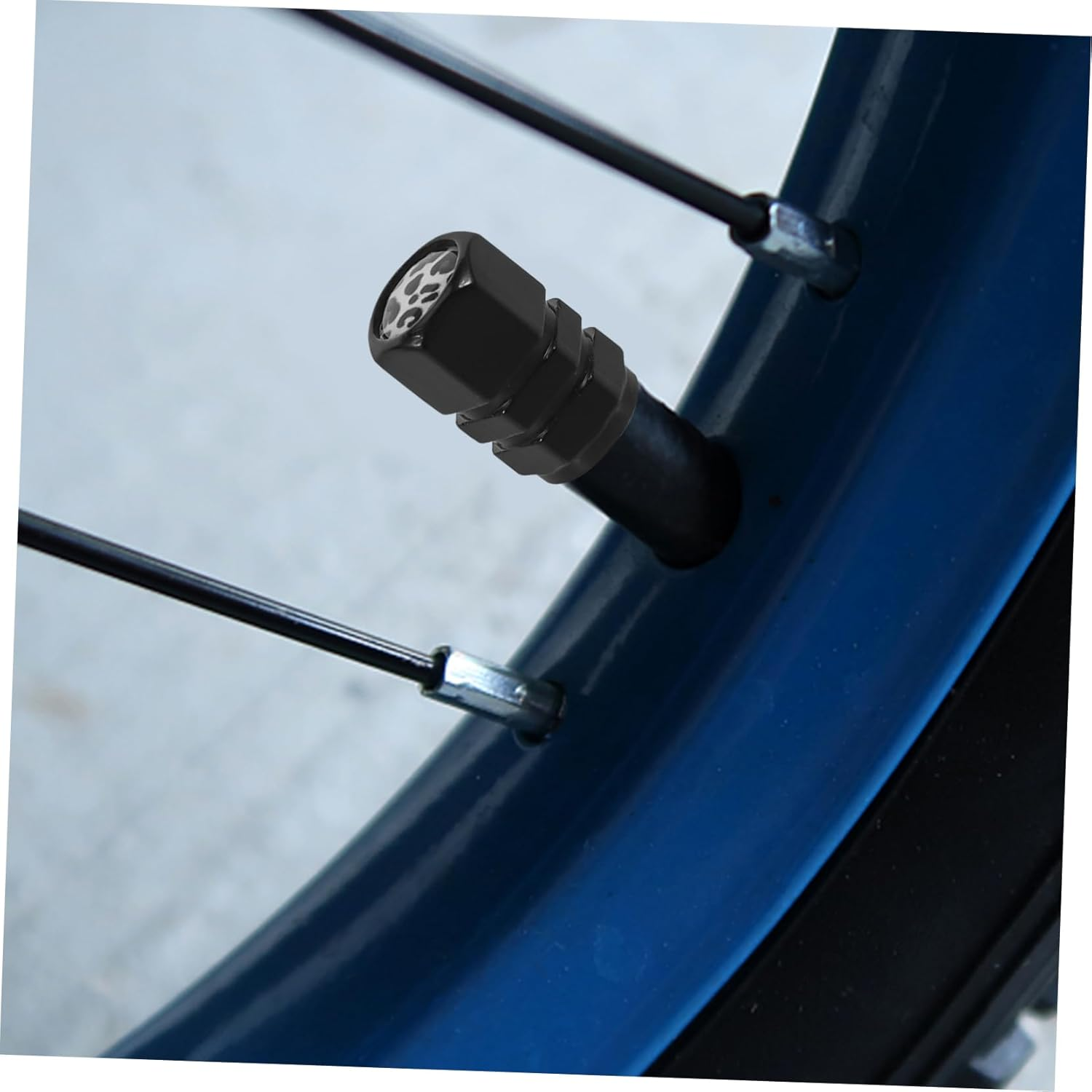 GRIRIW Car Tire Valve Caps 4Pcs Set Aluminum Alloy Small Valve Stem Caps Universal Dustproof Covers for Automotive Wheels Accessories Sturdy Protection for Cars Bikes and Motorcycles image number 3