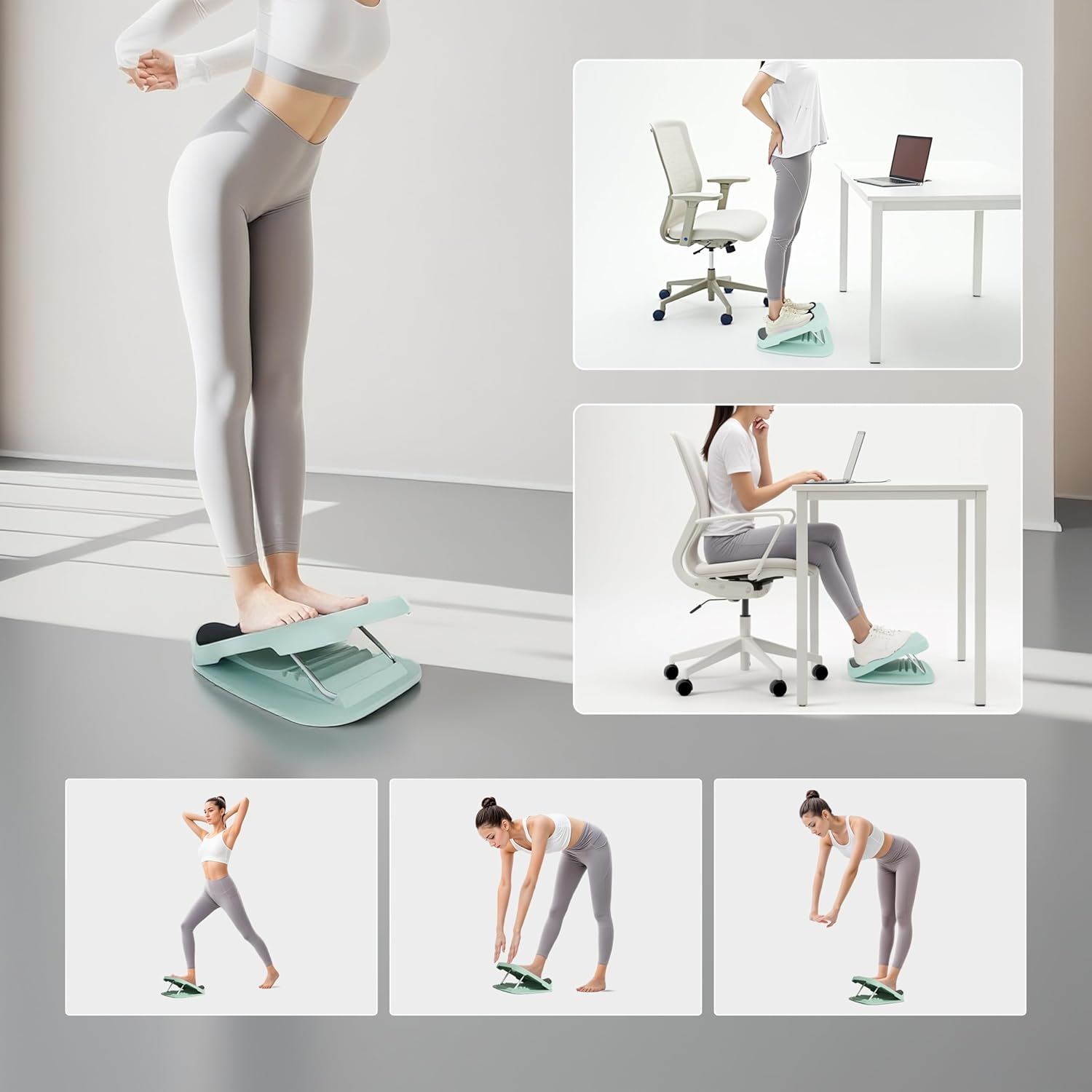 PROIRON Slant Board for Calf-Stretching - 4-Level Adjustable Incline Board with 8Mm Thick Foot Guard Plate, Stretch Board for Knees Ankle Heel Feet Leg image number 2