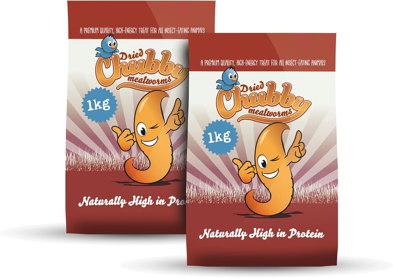 Chubby Mealworms (2 Kg), Dried Mealworms for Wild Birds, Protein Rich Dried Meal Worms High Energy Dried Mealworms for Birds, Reptiles, Gecko image number 6