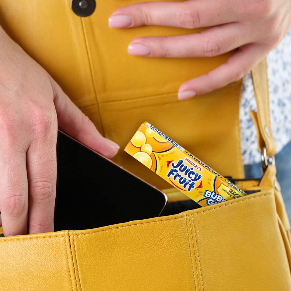 Juicy Fruit Gum Original Bubble Chewing Gum, 5 Count (Pack of 18) image number 2