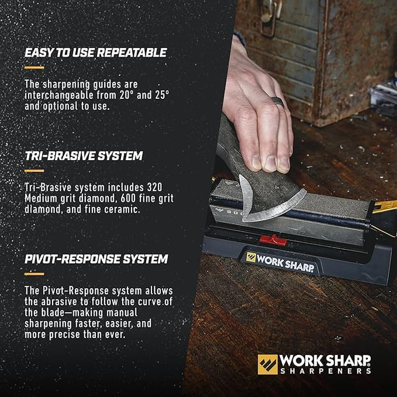 Work Sharp Culinary 400/800 Grit Benchstone Knife Sharpener