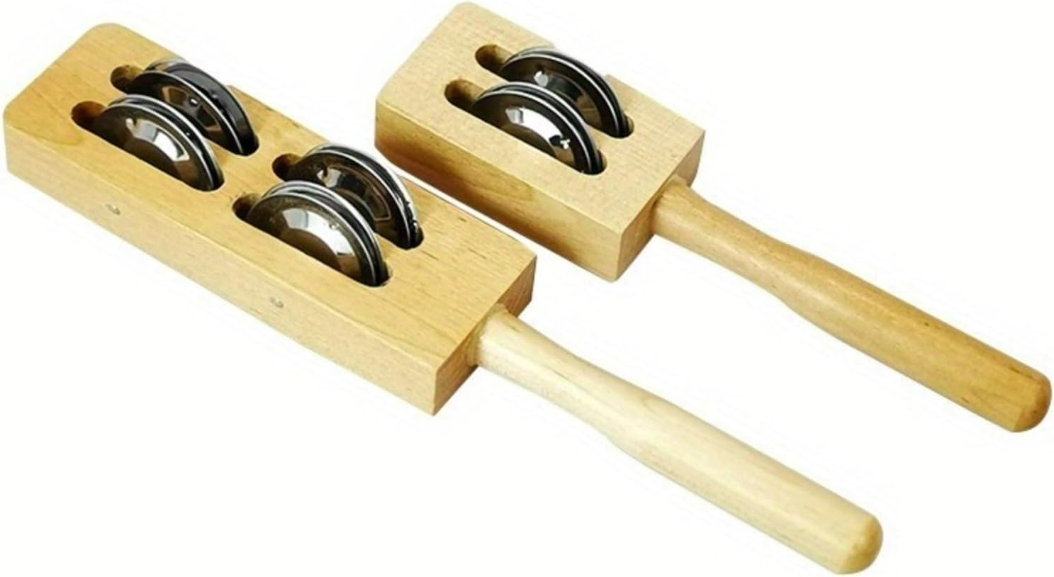 Wooden Sleigh Bells, Eco-Friendly Percussion Instrument for Rhythm Training, Music Creation & Festival Decor, Handcrafted with Sustainable Wood, Ideal for Musicians, Events&Sound Therapy (2Bell+4Bell) image number 3