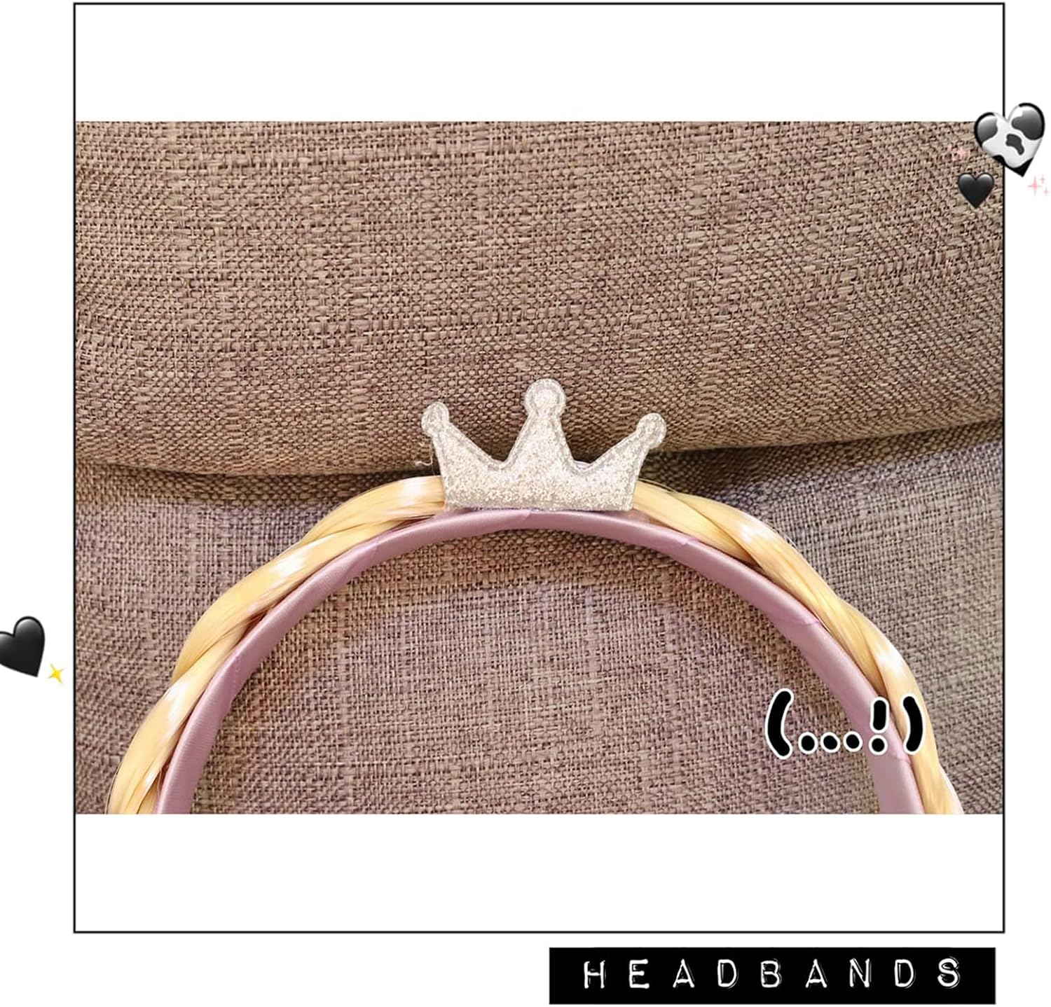 Tatibana Princess Dress up Wigs, Princess Rapunzel Long Braided Wig Headbands with Tiara Flowers Adorn for Girls Costume Accessories, 29 Inch image number 4