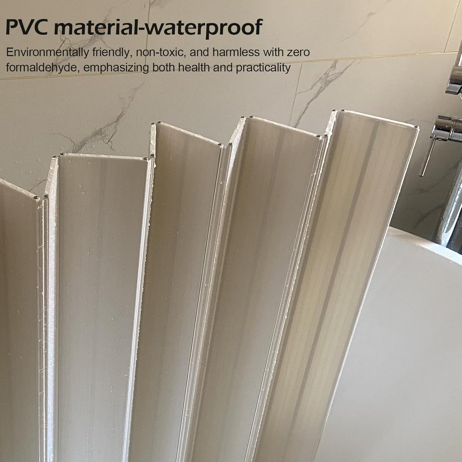 70Cm Width Bathtub Cover, Dustproof Foldable Space Saving Bathtub Lid, Thermal Insulation PVC Bathtub Lid Shutter for Home, Bathroom (170 X 70 X 0.6Cm) image number 4