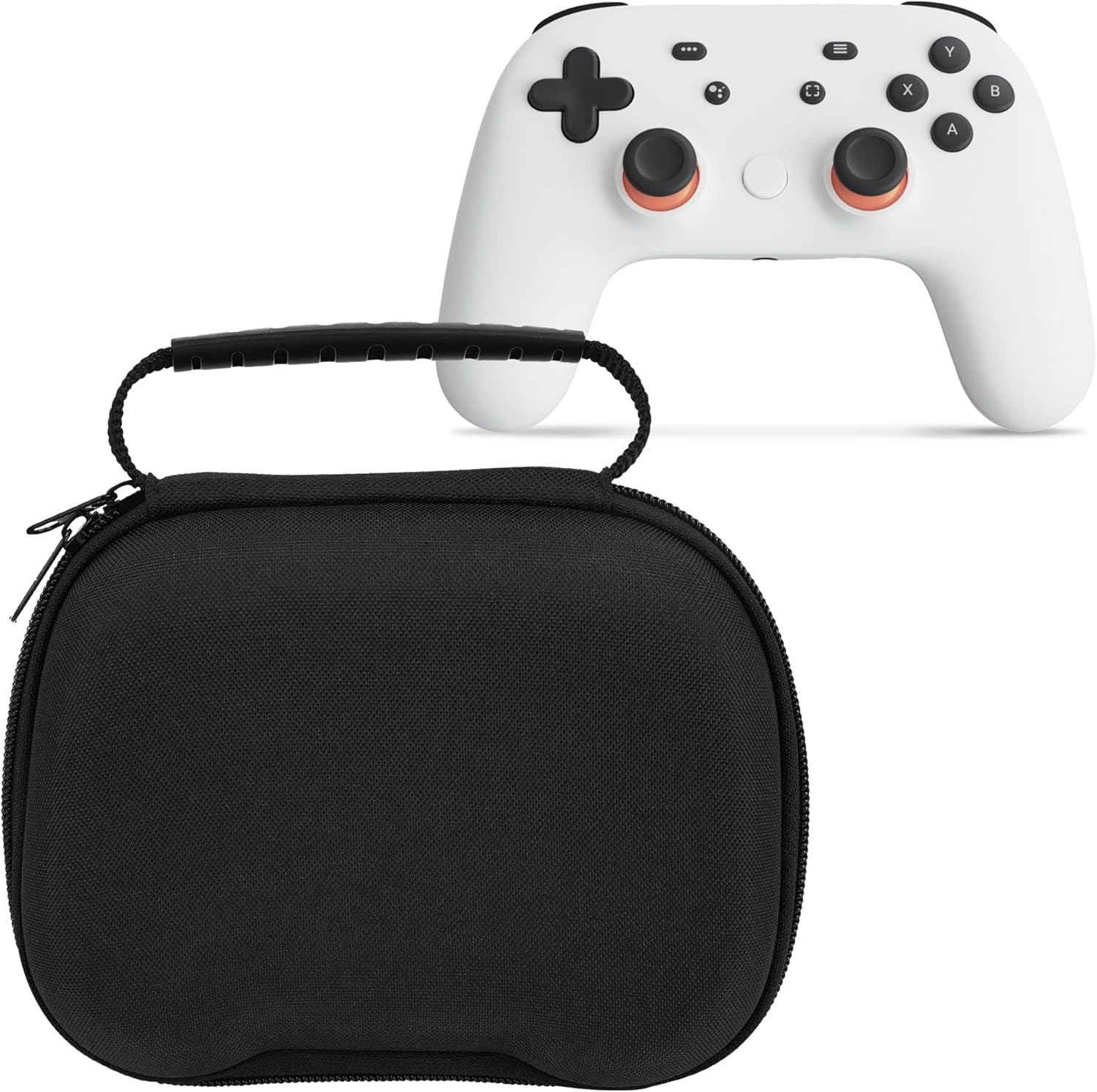 Linkidea Hard Controller Case Compatible with Google Stadia Controller, Gaming Accessories Storage Carrying Bag (Black) image number 4
