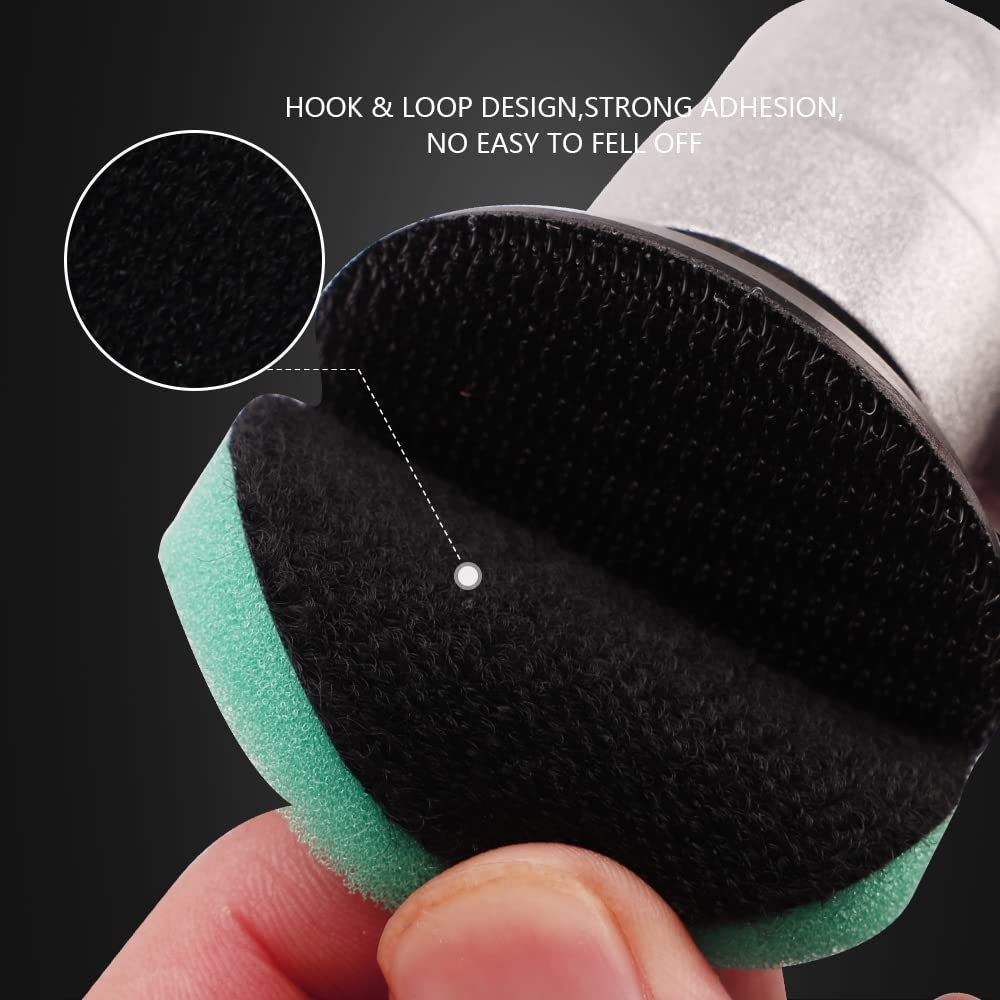 SPTA 29Pcs 3Inch (80Mm) Higher Gross Polishing Pads Kit for Car Polisher Drill Adapter + 5/8 Inch-11 Thread image number 3