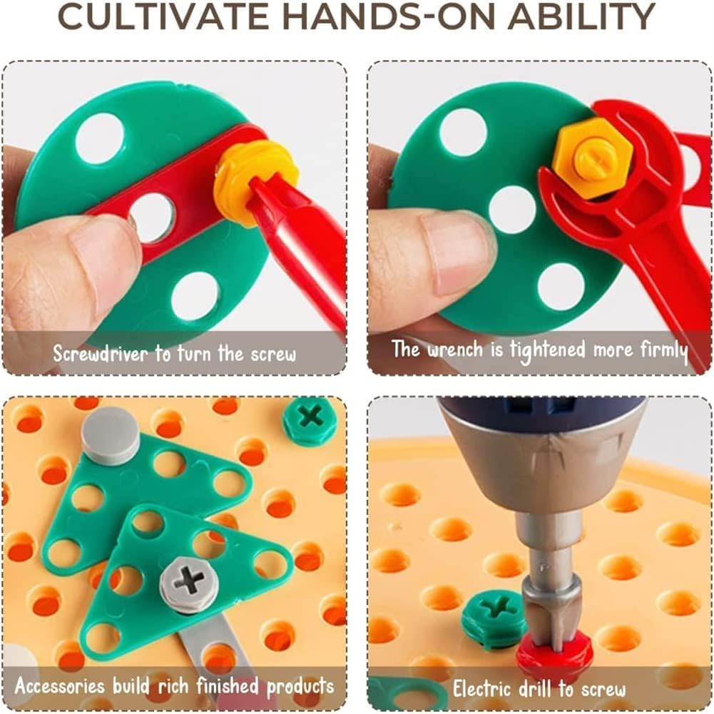 Magic Montessori Play Toolbox, Magic Montessori Play Toolbox Bear, Montessori Toolbox with Drill, Montessori Play Toolbox with Drill, 2024 New Creativity Tool Box with Drill for Kids image number 6