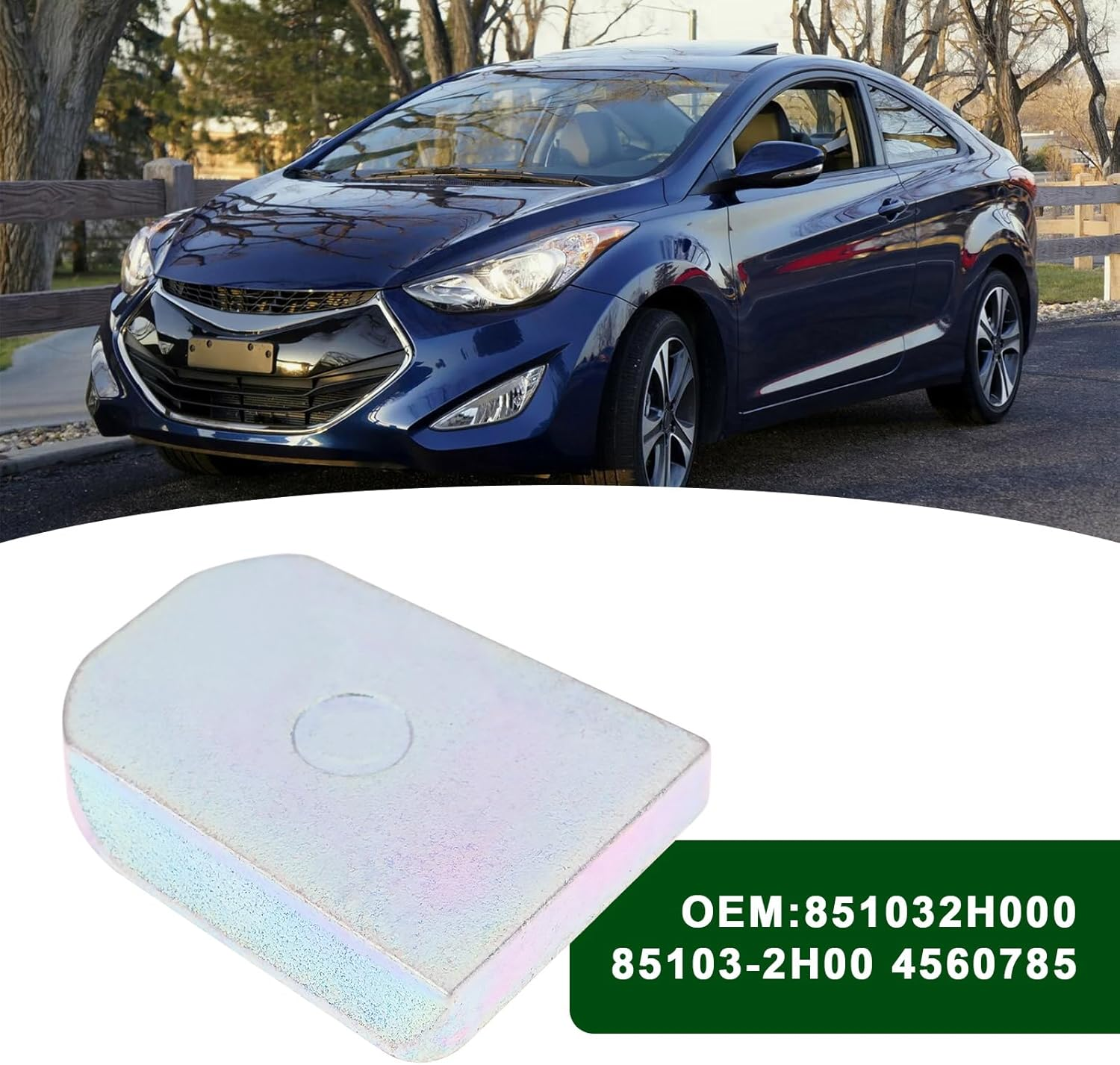 Be in Your Mind 2Pcs Car Interior Rear View Mirror Fixing Bracket 851032H000 85103-2H00 Compatible with Ford Elantra 11-15 C-Max 2007-2019 image number 2