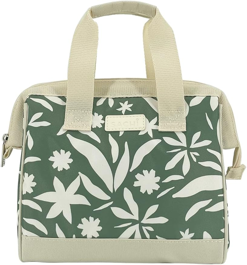 Sachi 'Style 34' Insulated Lunch Bag - Sage Wildflower image number 5