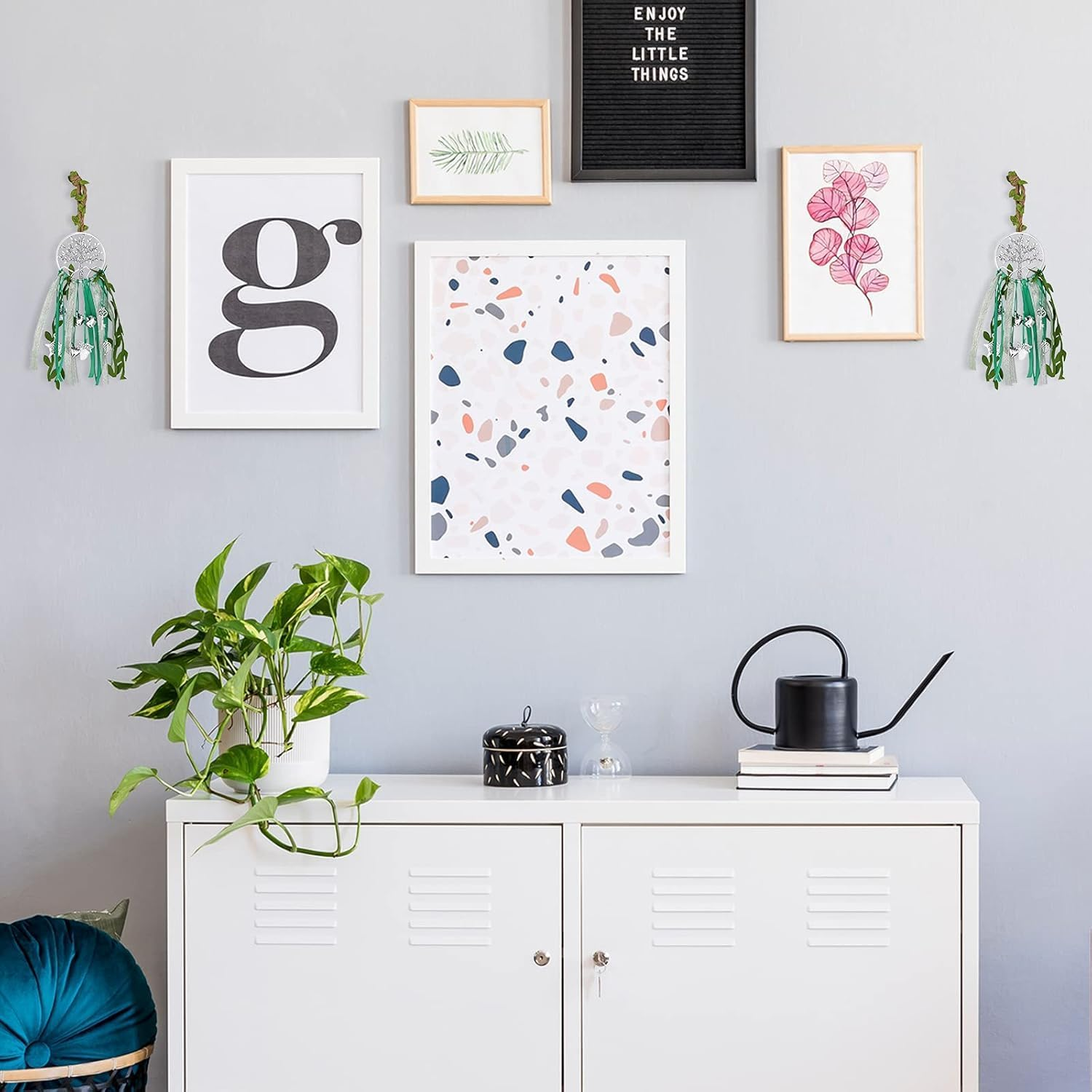 Witch Bells Protection for Door Knob Tree of Life Wind Chime Hanger Clear Negative Energy Witchcraft Supplies Witch Wind Chimes Wreath Pagan Bell Decor for Witchy Boho Room (Vivid Style) image number 4