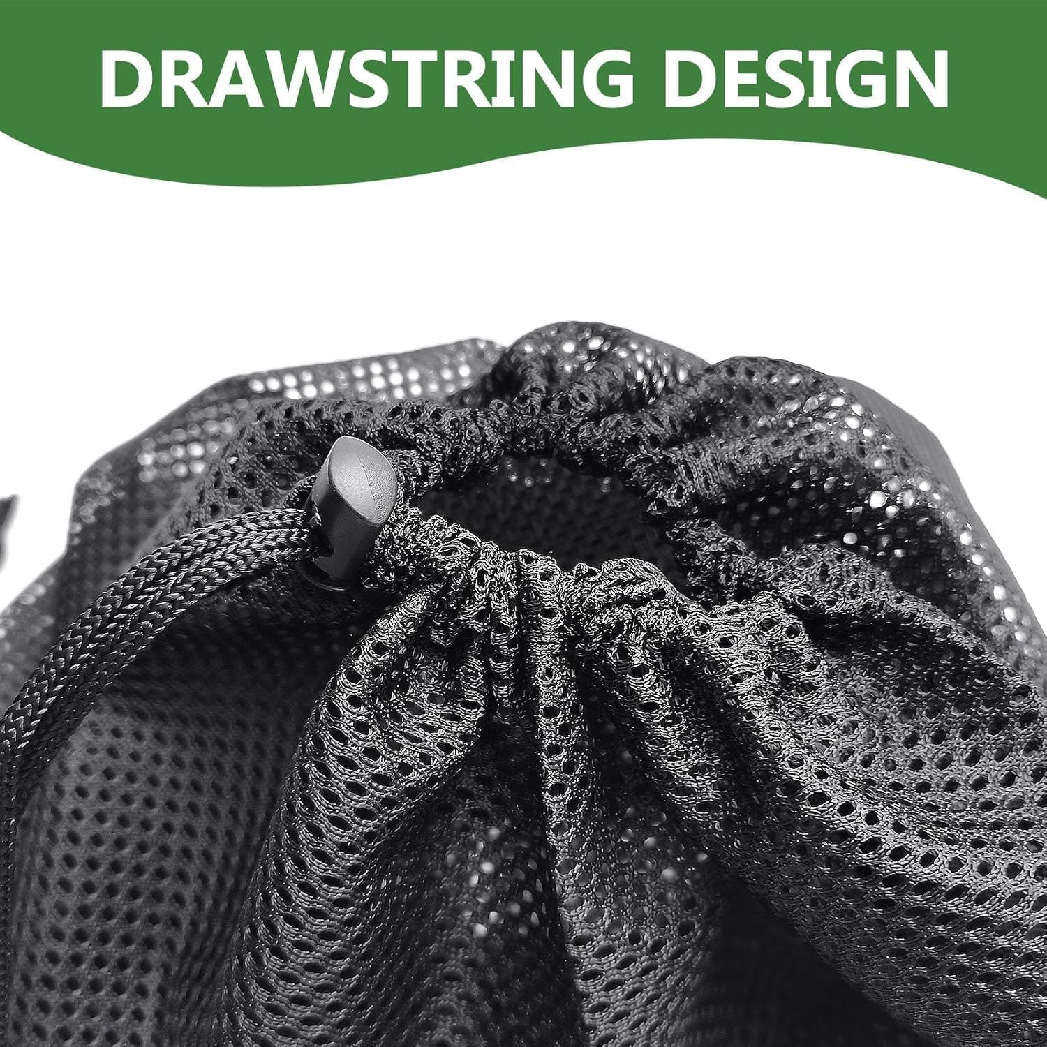 4PCS Pond Filter Bags with Drawstring - 2 Mesh Filter Bags for Pumps - Durable Barrier Media Bags for Outdoor Ponds, Water Gardens & Aquaculture image number 2