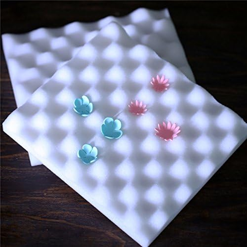 2Pcs/Set Sugar Flower Chocolate Gum Paste Drying Foam Mat Shaping Mold Fondant Cake Airing Sponge Pad Decorating Bakeware Tool image number 2