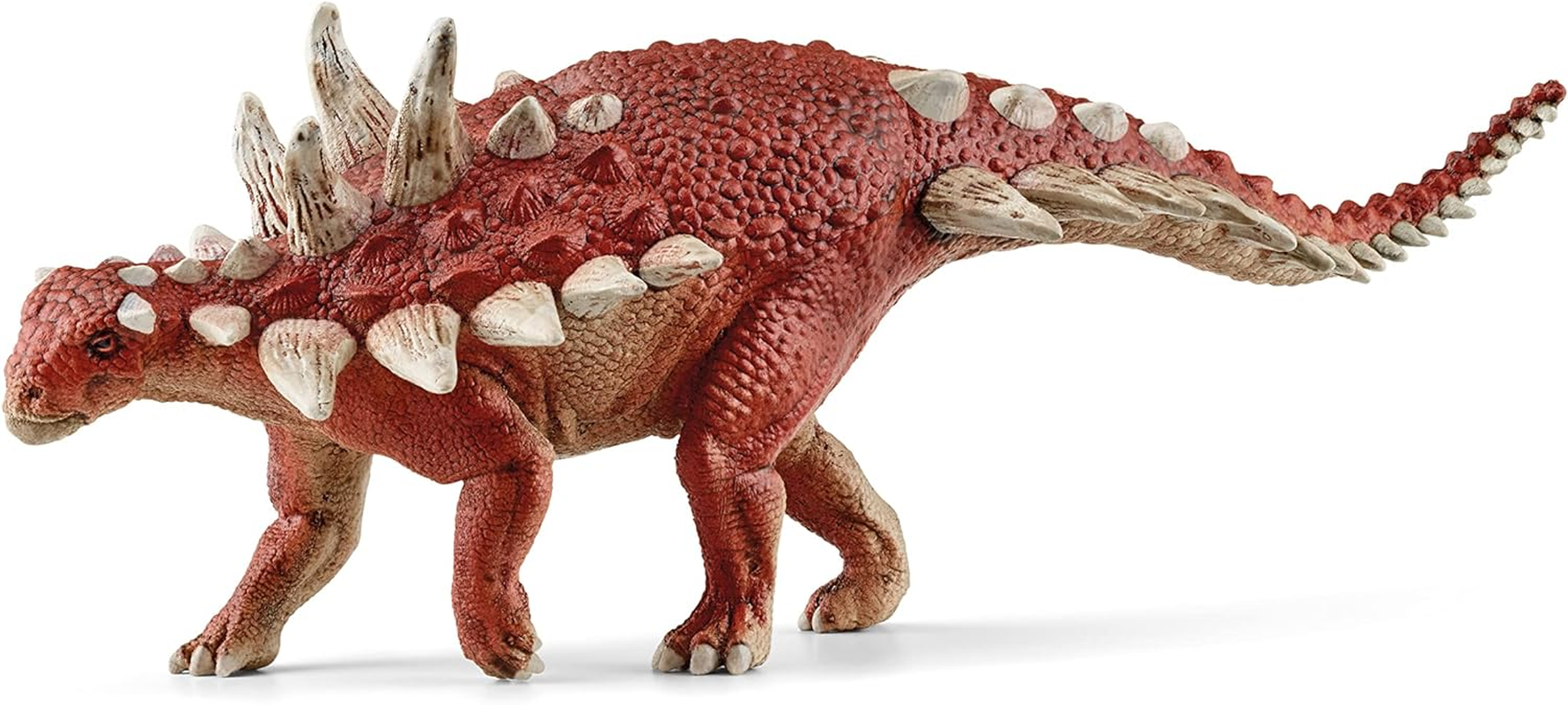 Schleich Dinosaurs - 7' Realistic Gastonia Dinosaur Figure &Acirc;&euro;&ldquo; Educational and Detailed Jurassic Red Dino Toy Figurine for Boys and Girls &Acirc;&euro;&ldquo; Durable Montessori Animal Toy for Kids Ages 4+ | 15036 image number 3