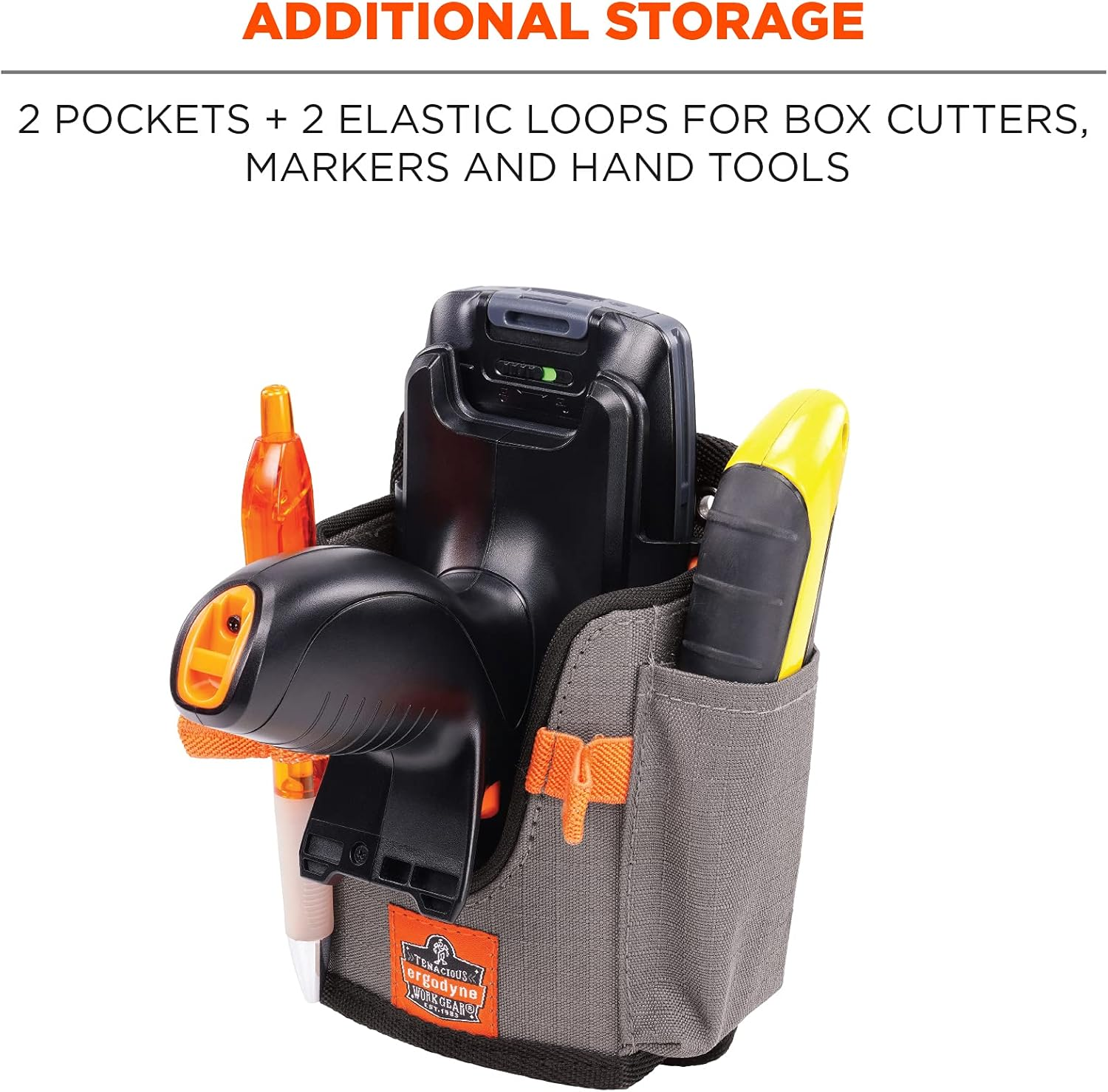 Ergodyne Squids 5540 Barcode Scanner Holster Pouch for Gun Grip Mobile Computers image number 2