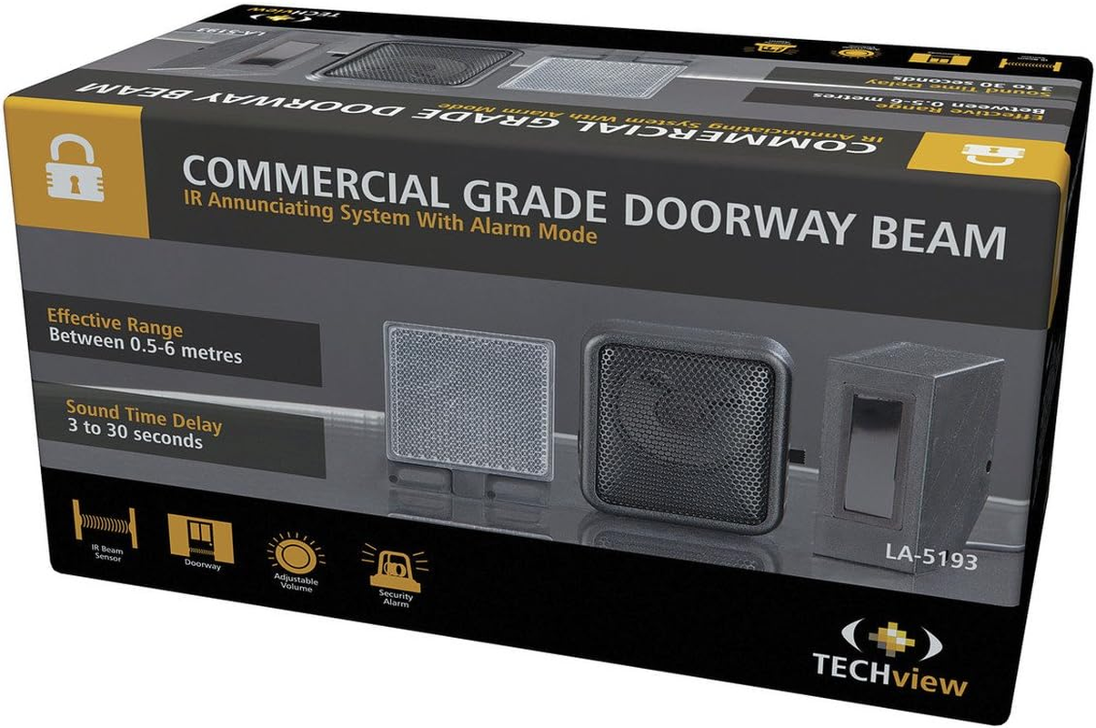 FACTORY & WAREHOUSE ROLLER DOOR ENTRY INFRARED BEAM ALERT SYSTEM ALARM CHIME image number 2