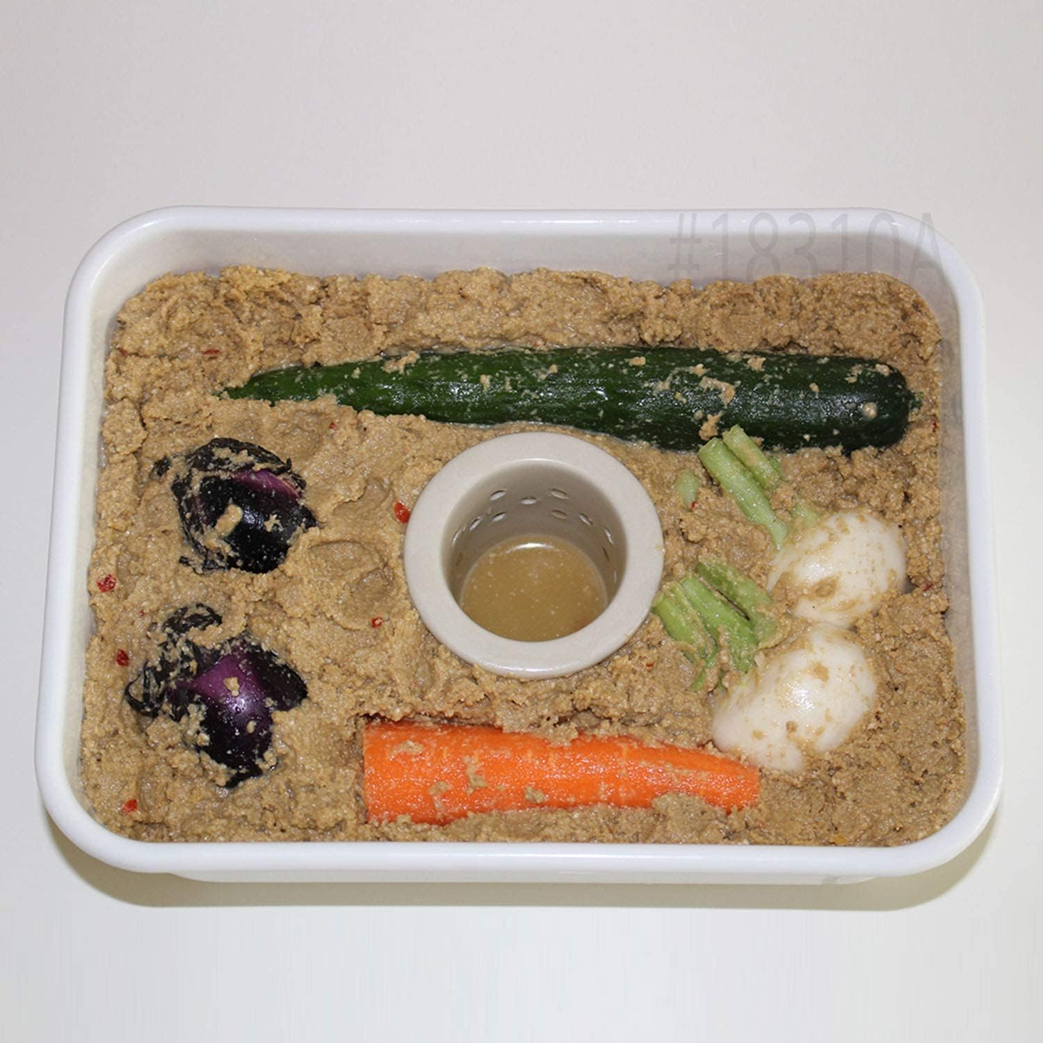 Fuji Hollow NK-201 Enameled Pickles Container, Little Bran Pickled Container, 0.9 Gal (2.8 L) image number 3