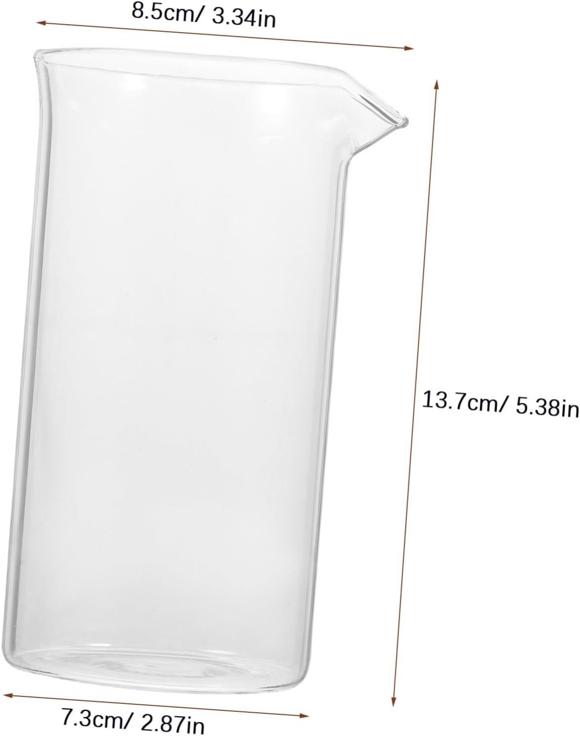 TOPPERFUN Glass Replacement Espresso Cup Making Pot Press Cup Coffee Maker Coffee Glass Pitcher image number 3