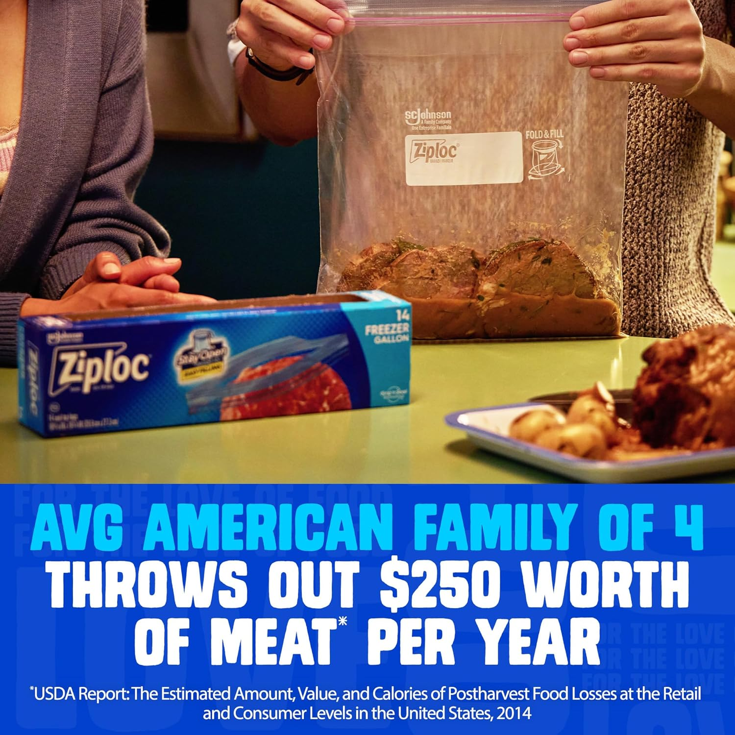 Ziploc 2-Gallon Freezer Bags, 30 Count image number 3