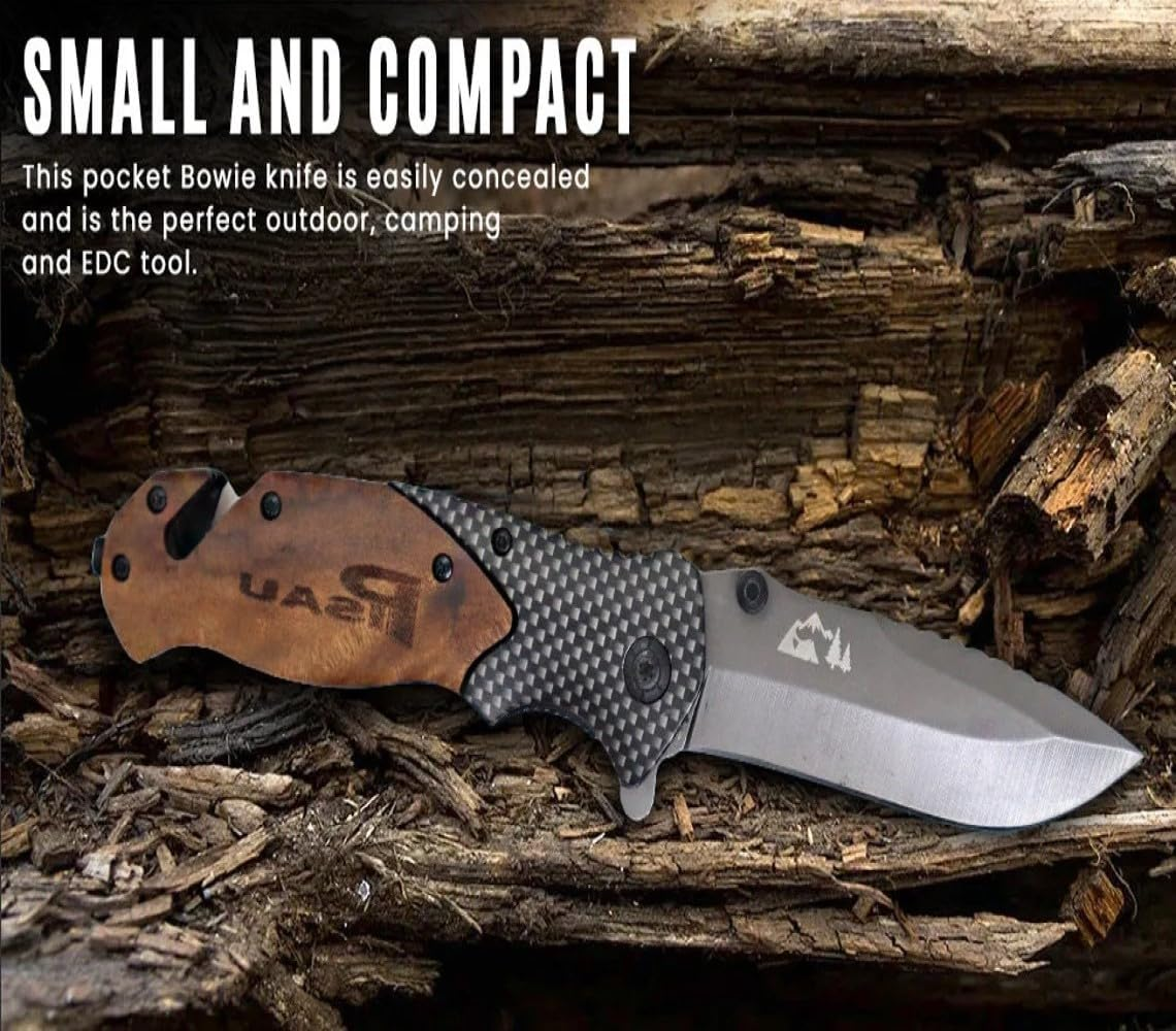 Lightweight Folding Pocket Knife Versatile Tool for Camping, Climbing, Fishing, and Survival image number 1
